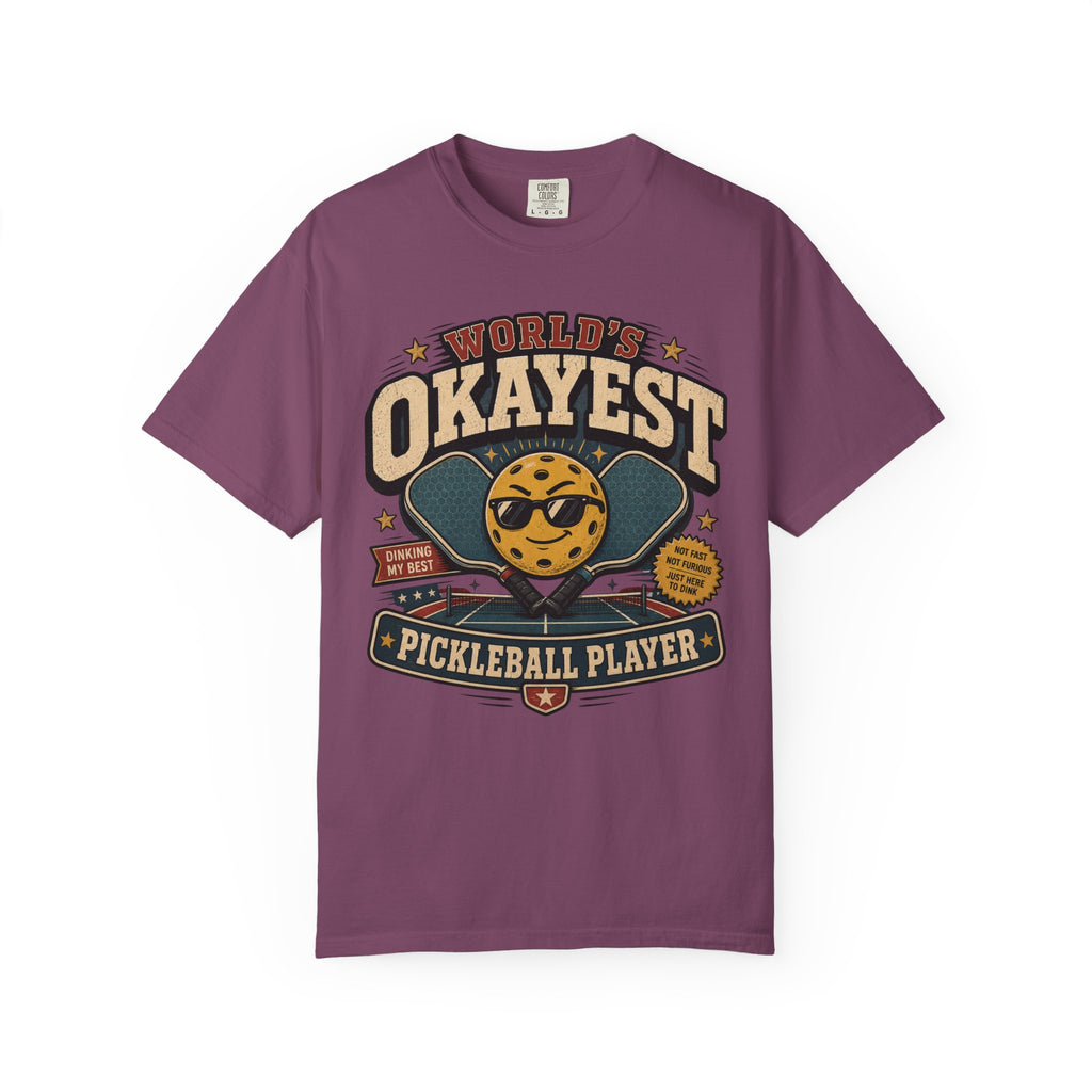Worlds Okayest Pickleball Player Yellow