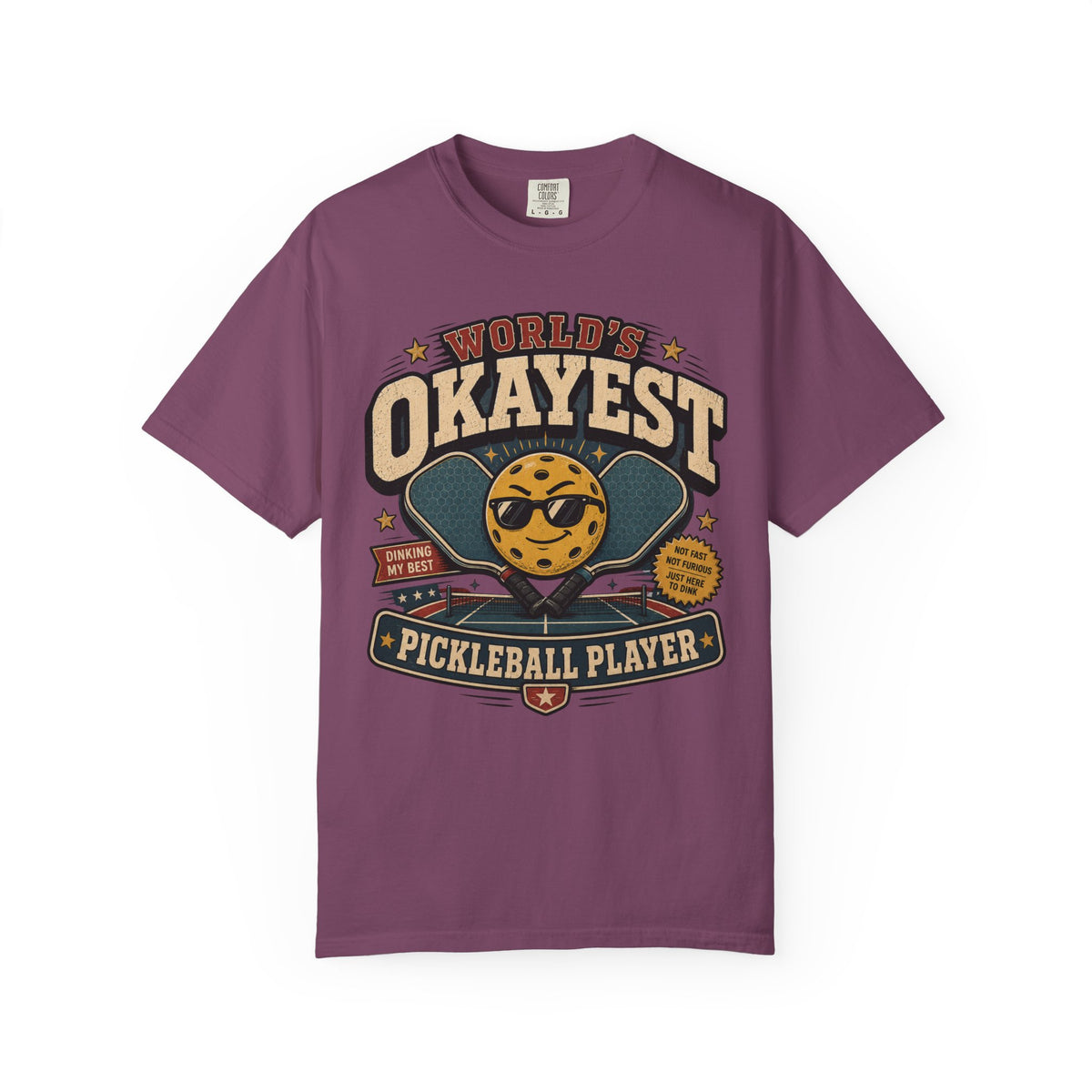 Worlds Okayest Pickleball Player Yellow