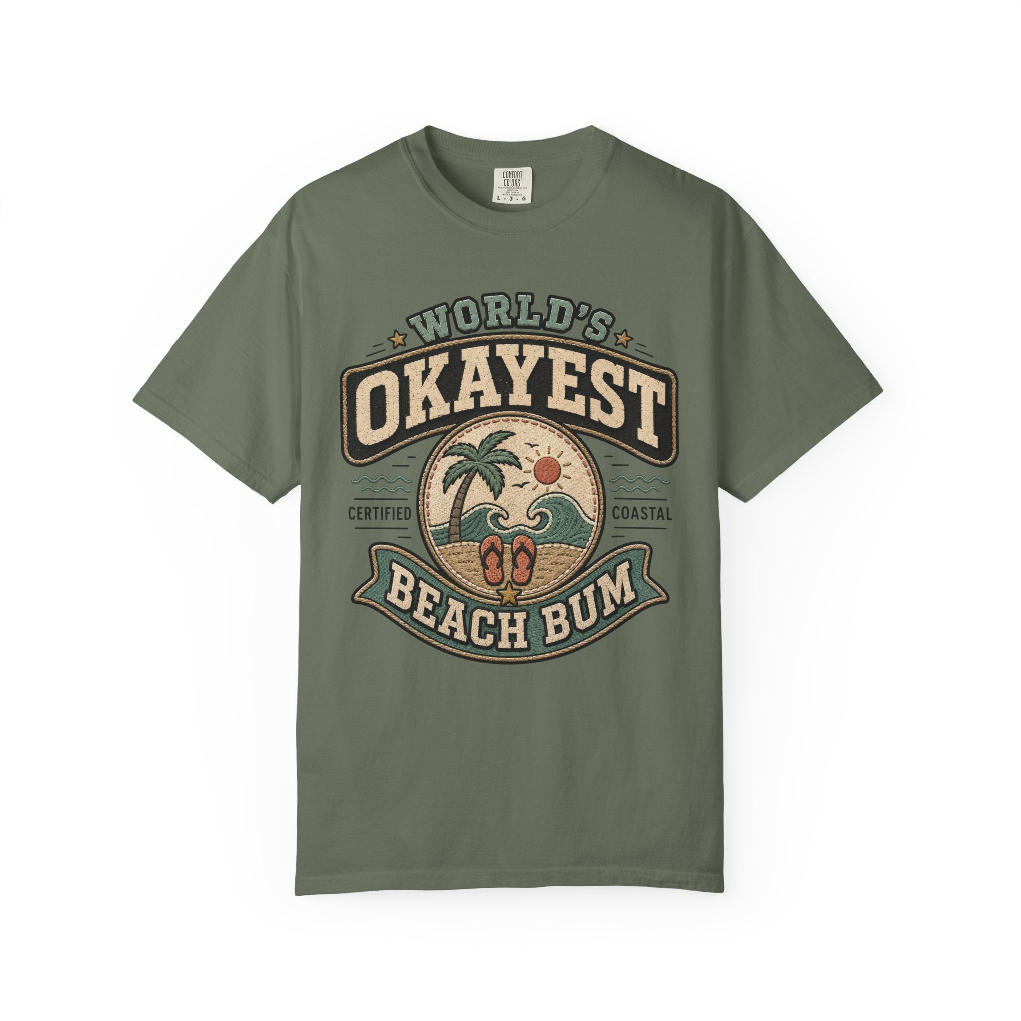Worlds Okayest Beach Bum Patch