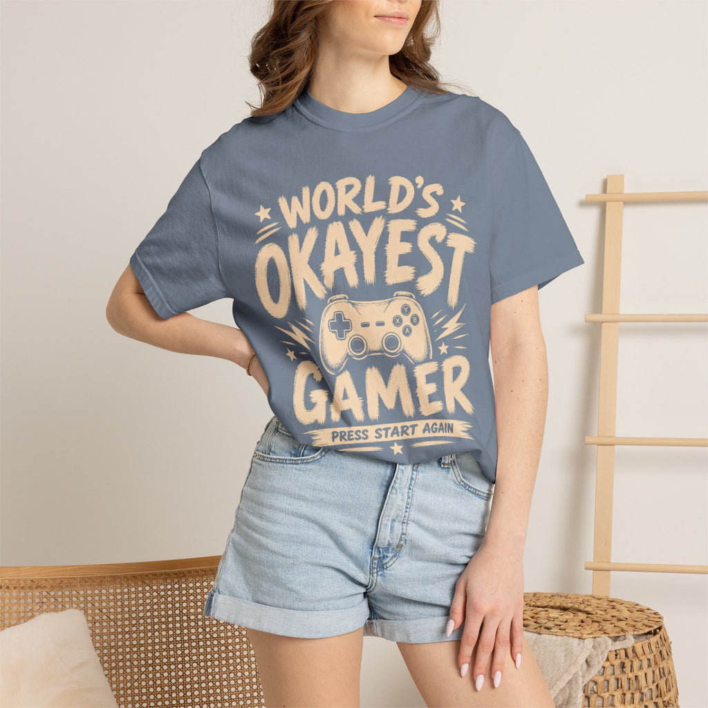 Worlds Okayest Gamer Text