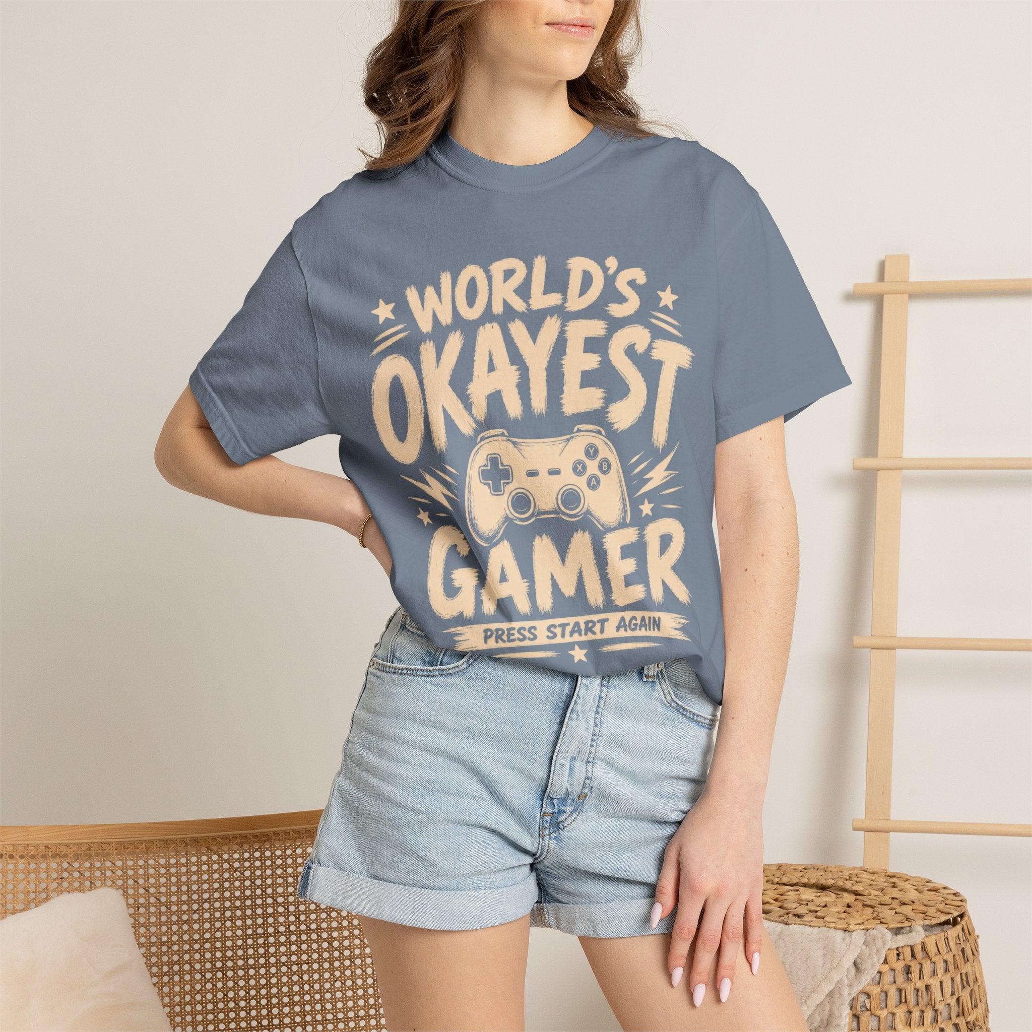 Worlds Okayest Gamer Text