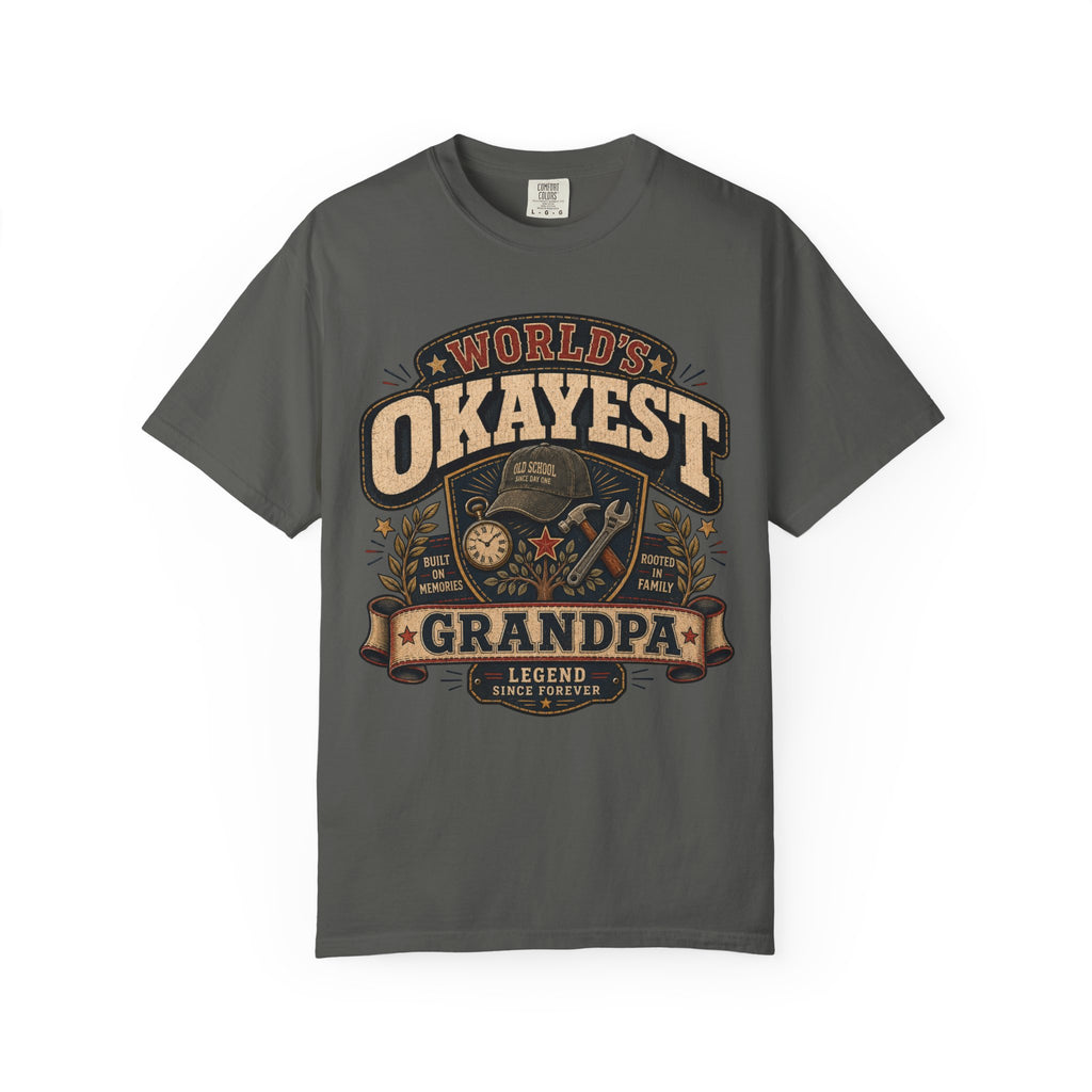 Worlds Okayest Grandpa Badge