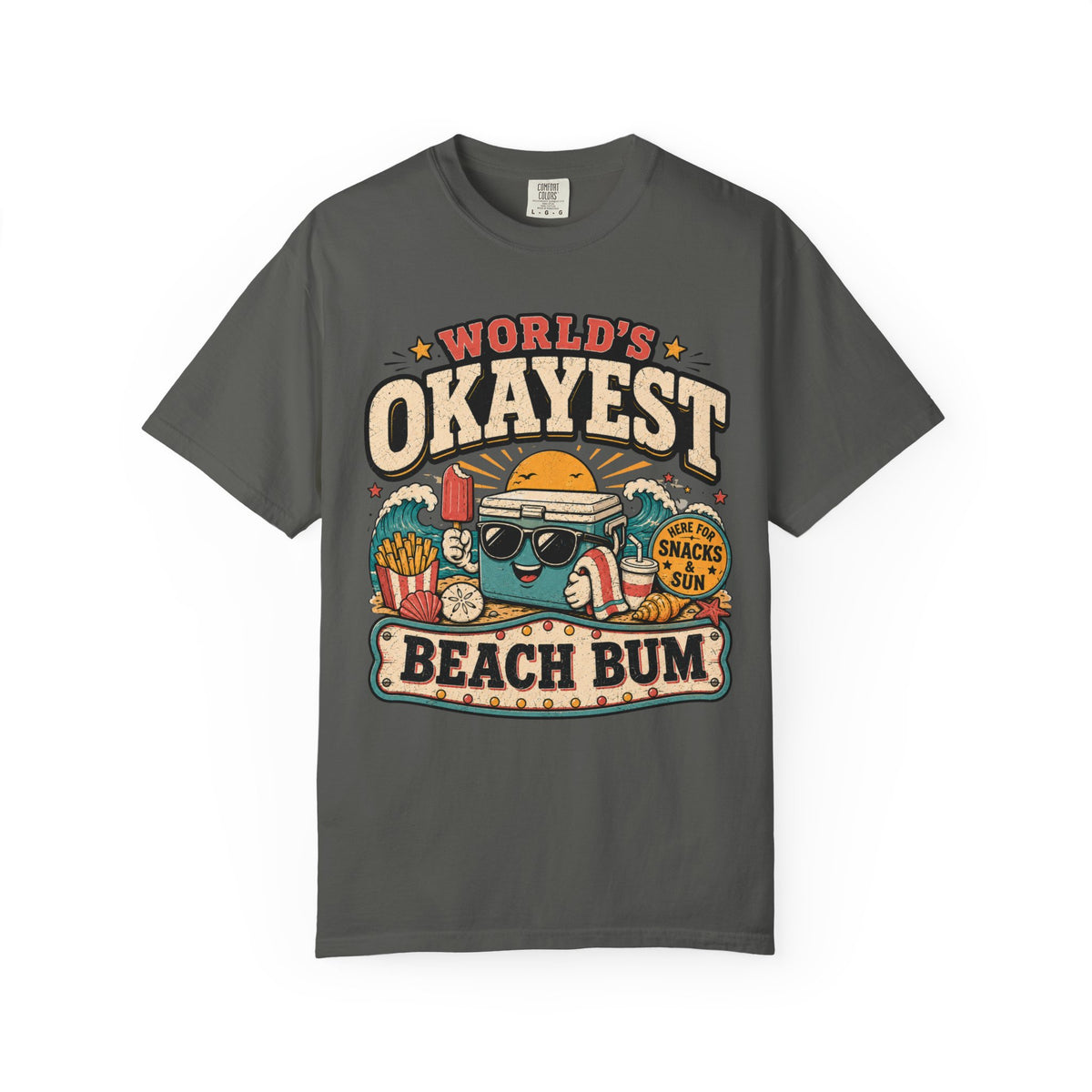 Worlds Okayest Beach Bum Cooler