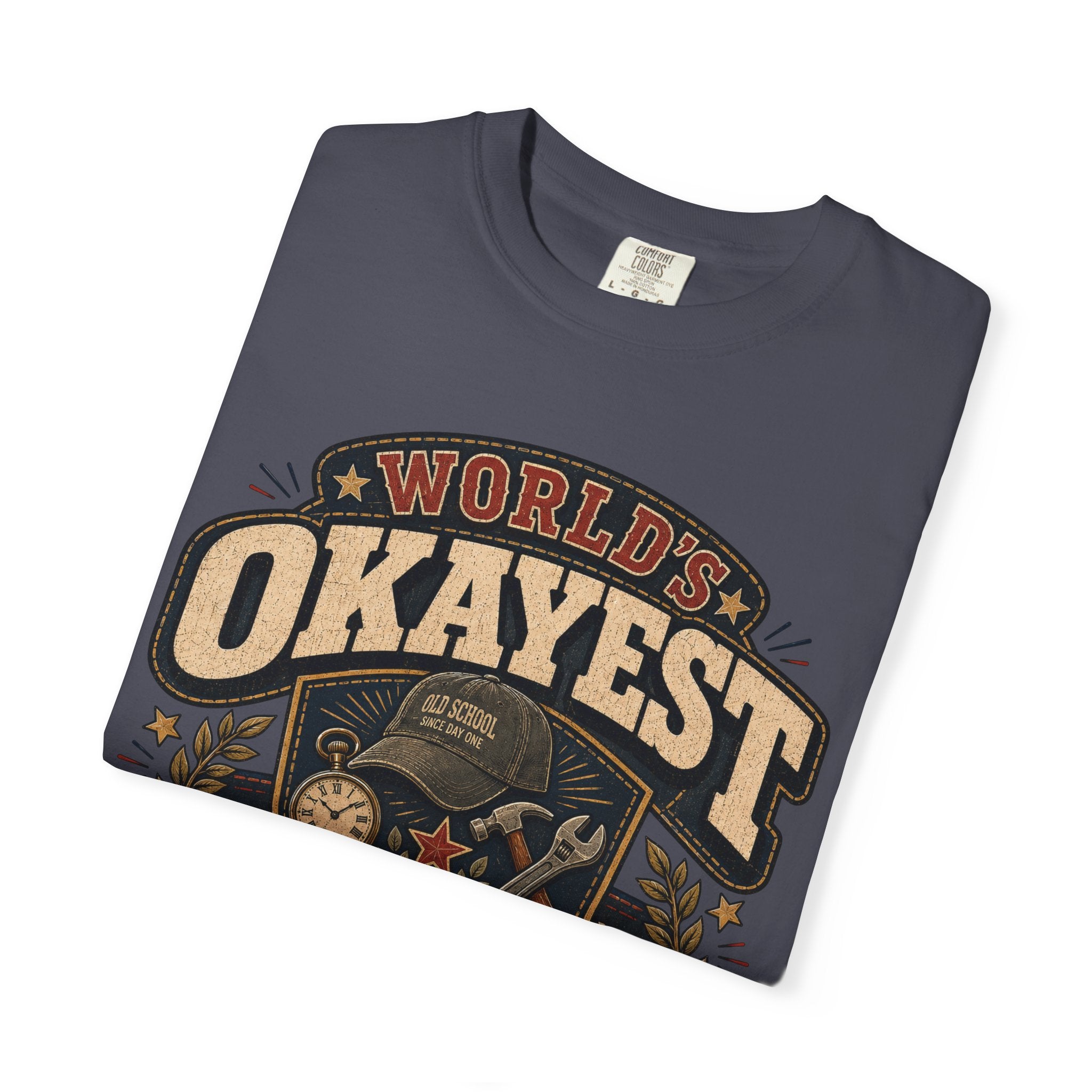 Worlds Okayest Grandpa Badge