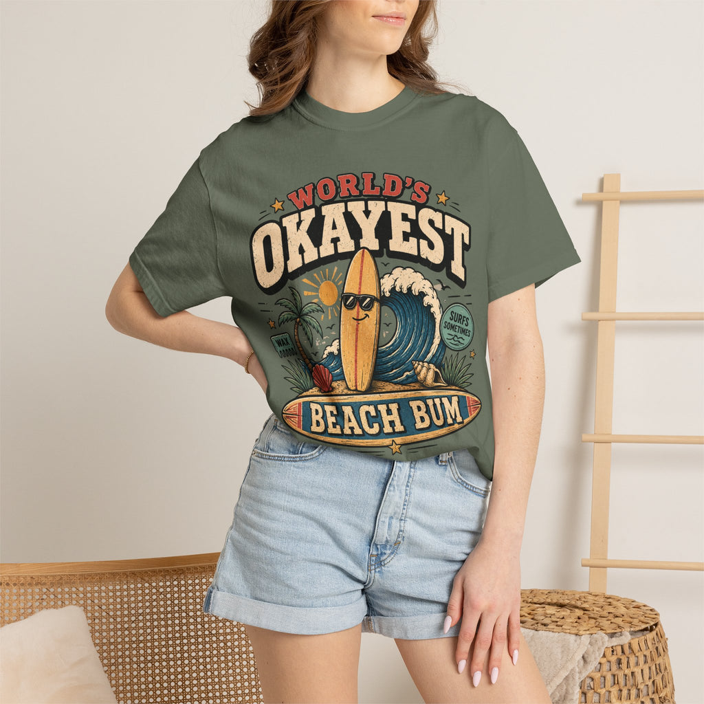 Worlds Okayest Beach Bum Relaxed Board