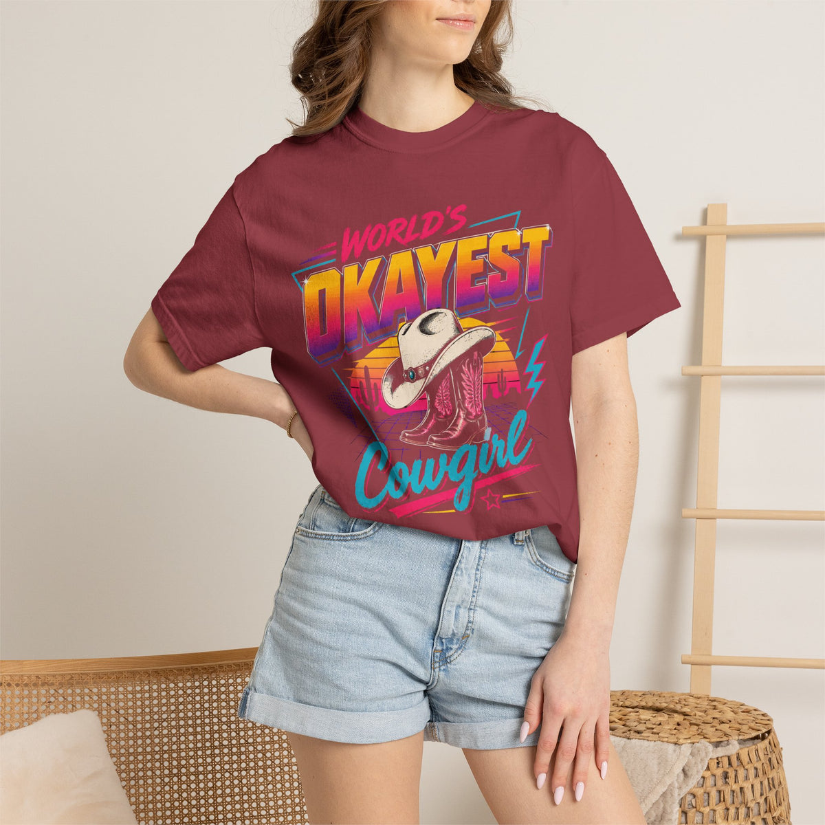 Worlds Okayest Cowgirl 80's