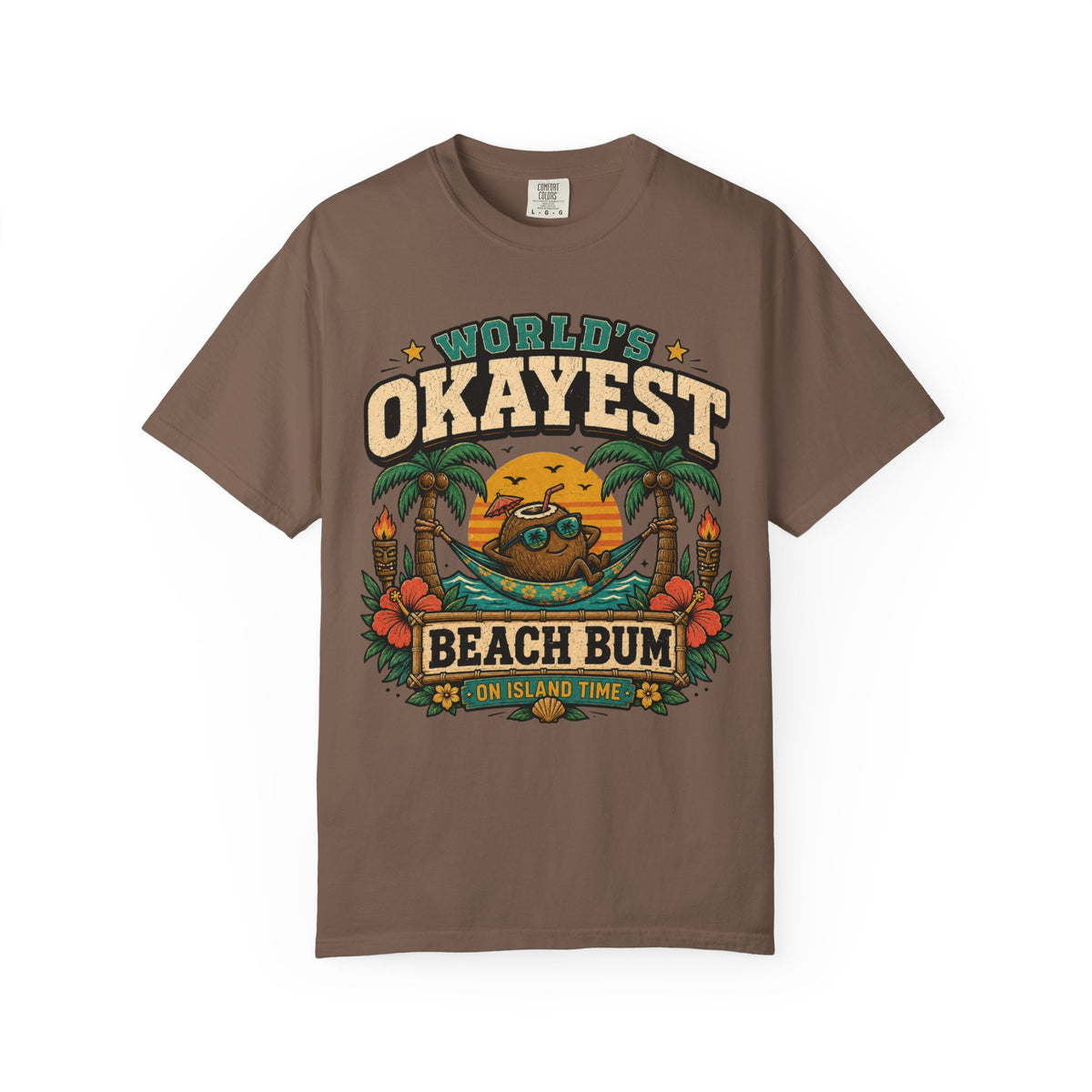 Worlds Okayest Beach Bum Coconut