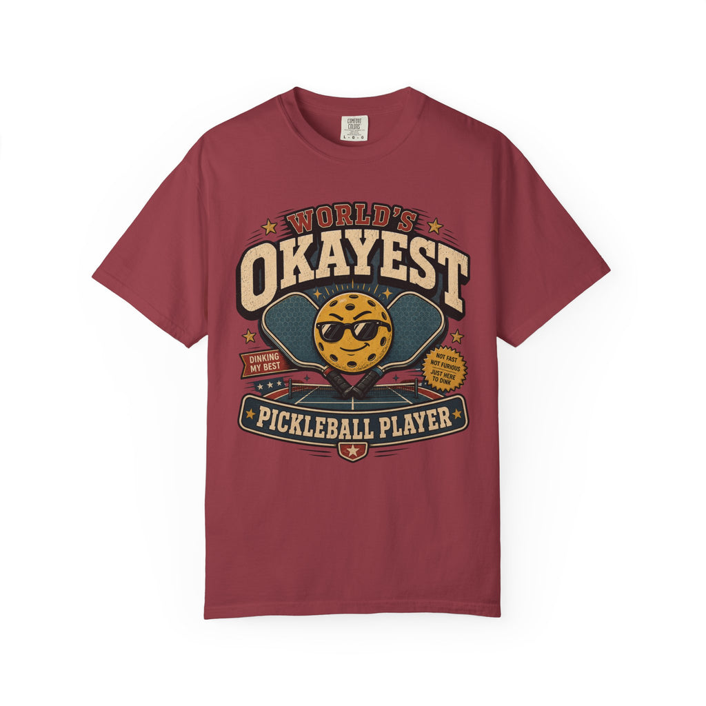 Worlds Okayest Pickleball Player Yellow