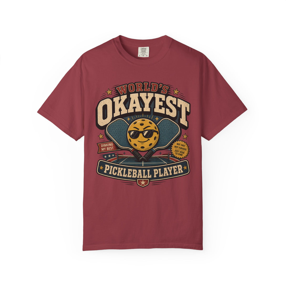 Worlds Okayest Pickleball Player Yellow