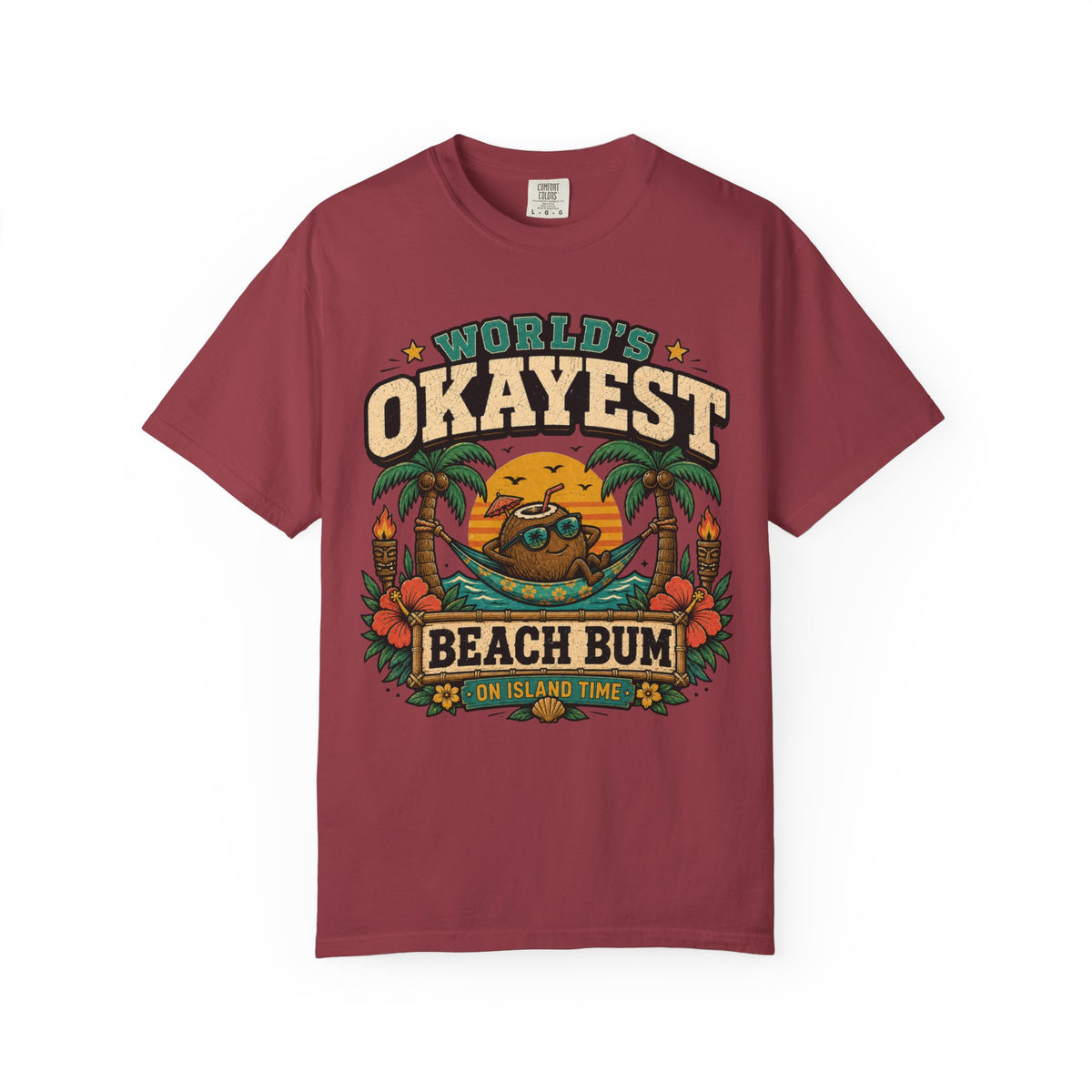 Worlds Okayest Beach Bum Coconut