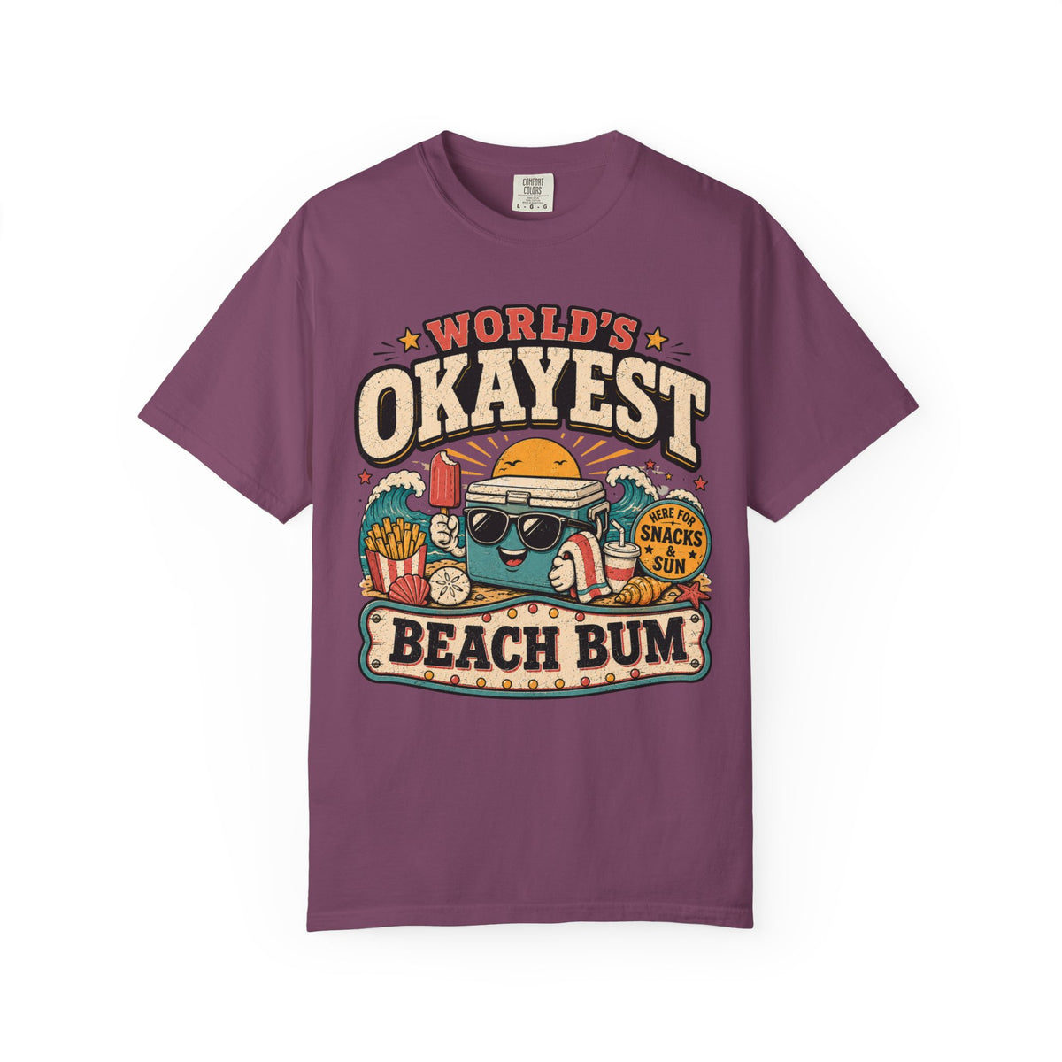 Worlds Okayest Beach Bum Cooler