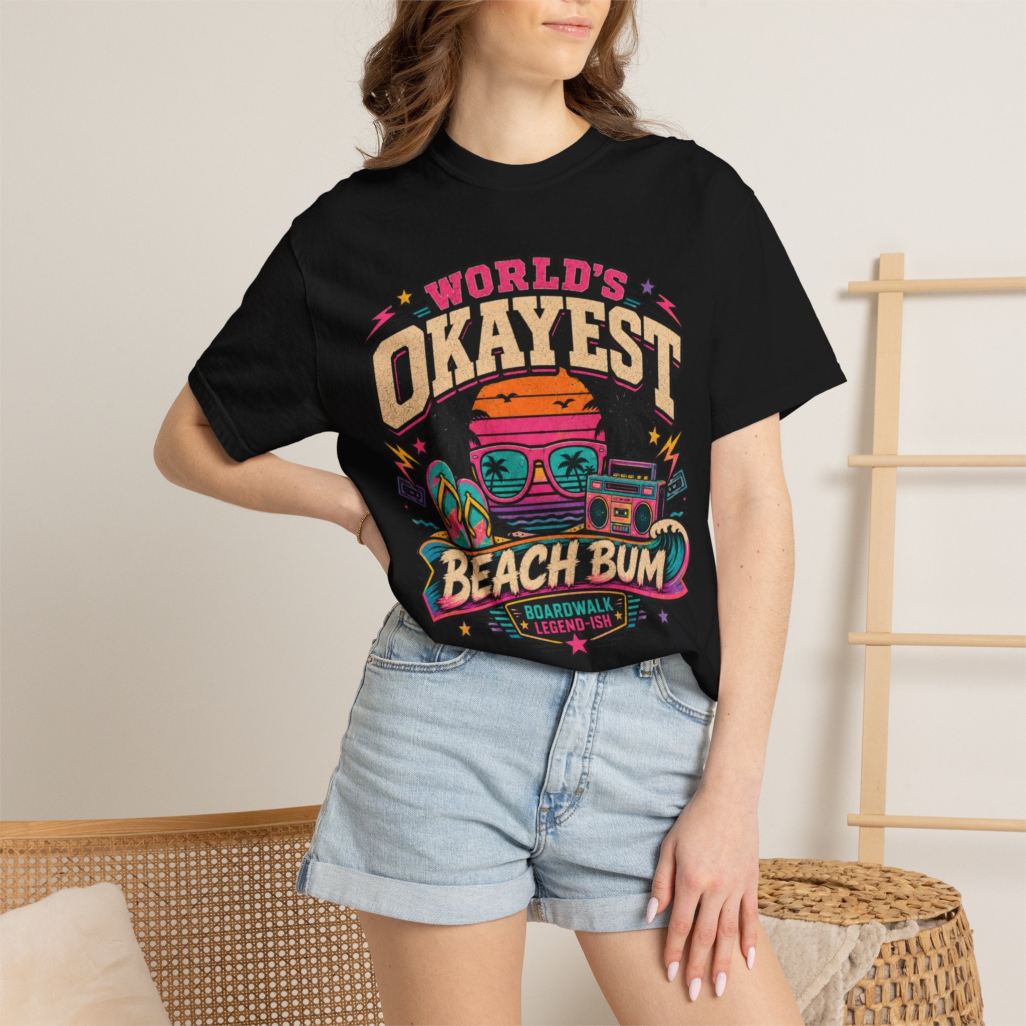 Worlds Okayest Beach Bum 80's