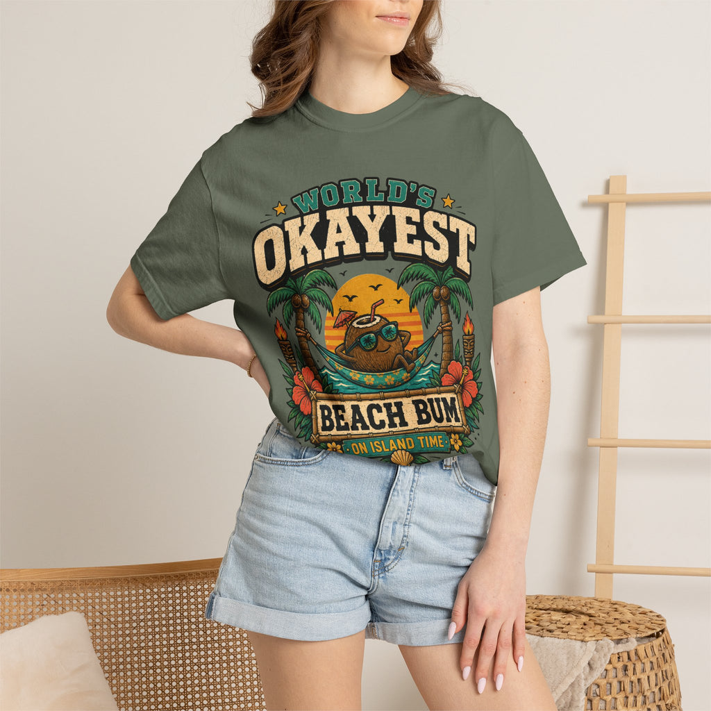 Worlds Okayest Beach Bum Coconut