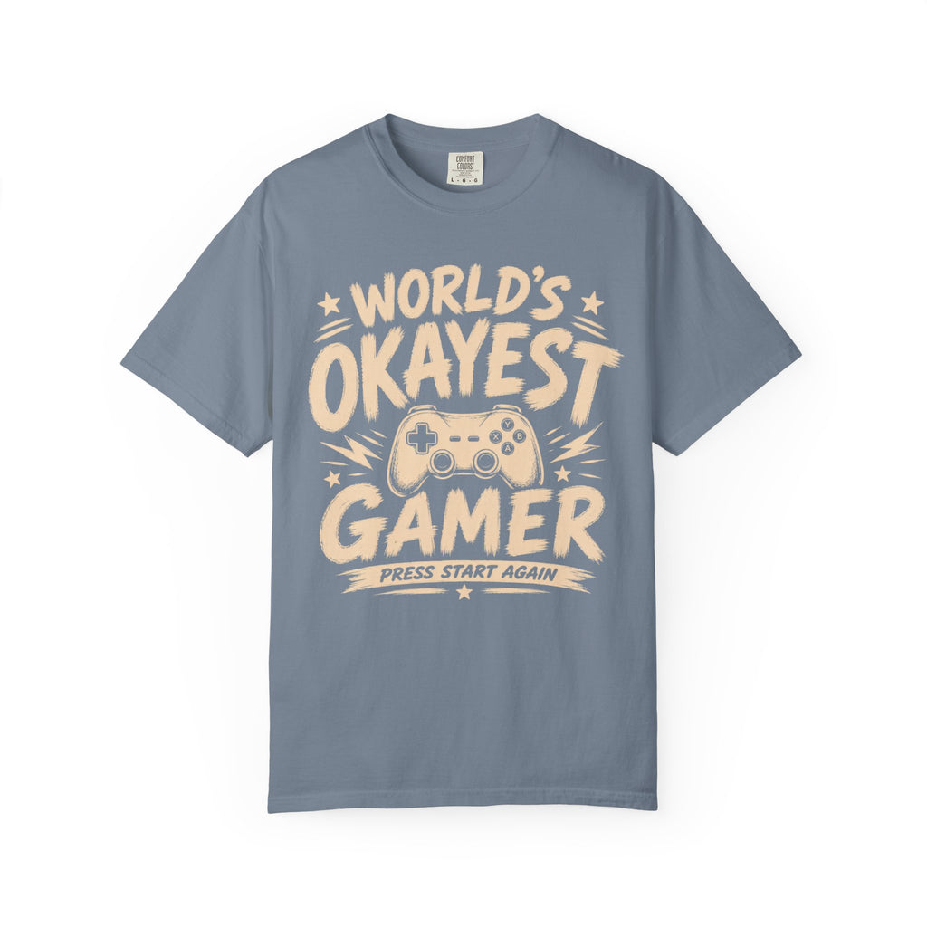 Worlds Okayest Gamer Text