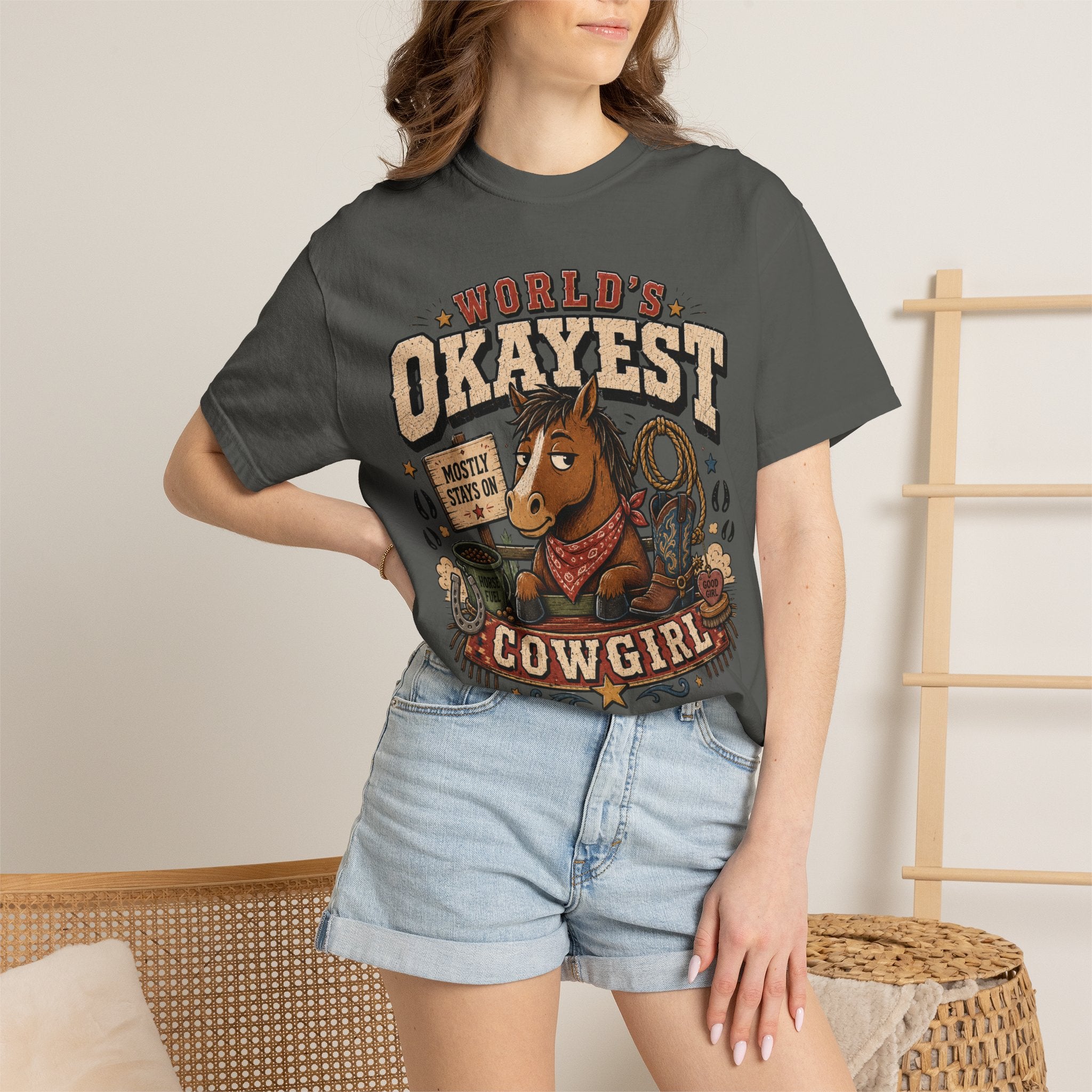 Worlds Okayest Cowgirl Horse