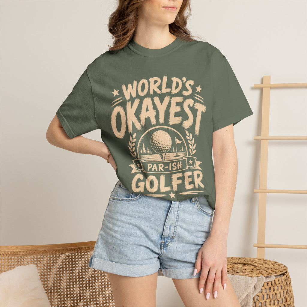 Worlds Okayest Golfer Text