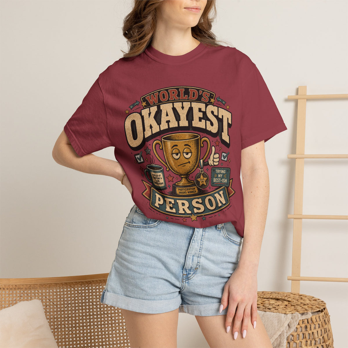 Worlds Okayest Person Trophy