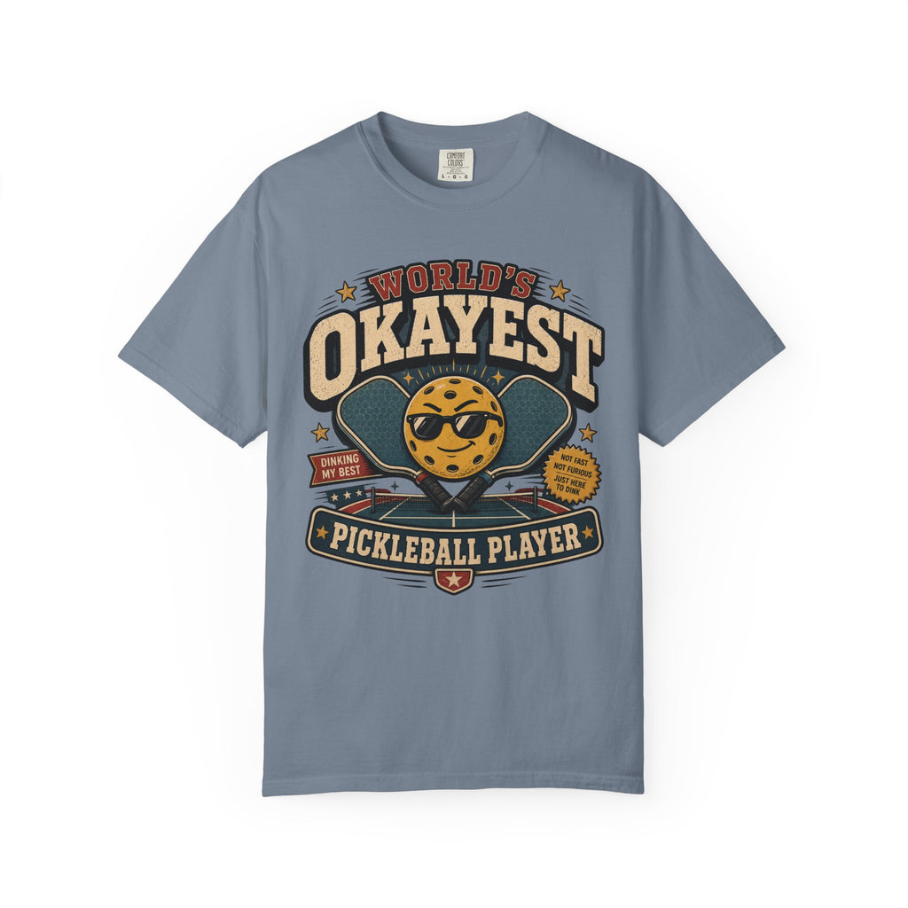 Worlds Okayest Pickleball Player Yellow