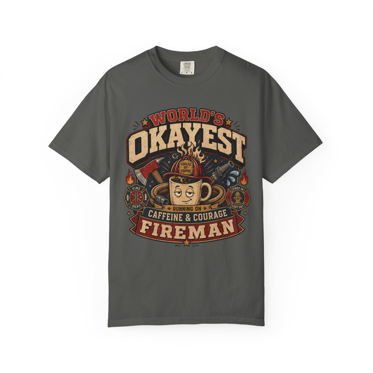 Worlds Okayest Fireman Coffee Cup