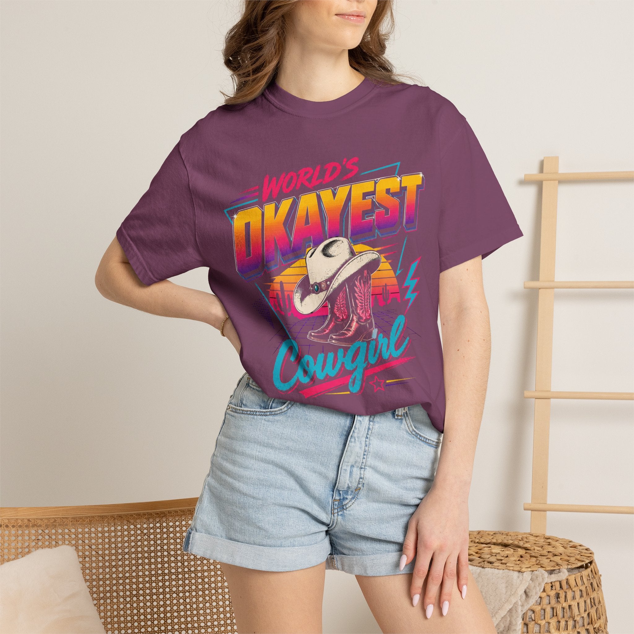 Worlds Okayest Cowgirl 80's
