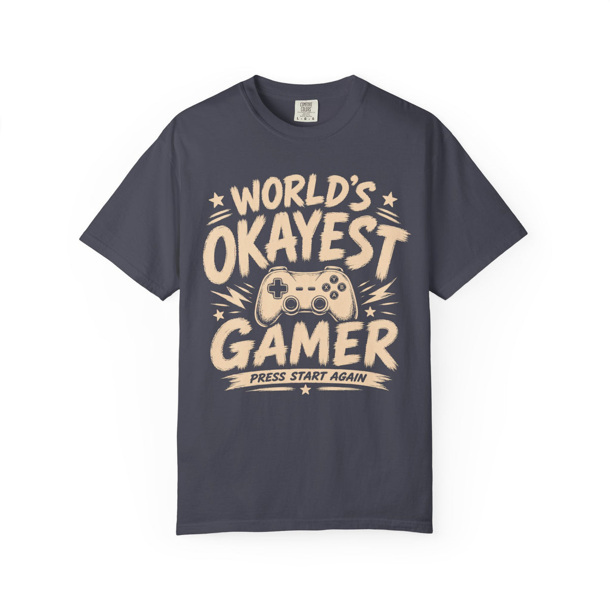 Worlds Okayest Gamer Text