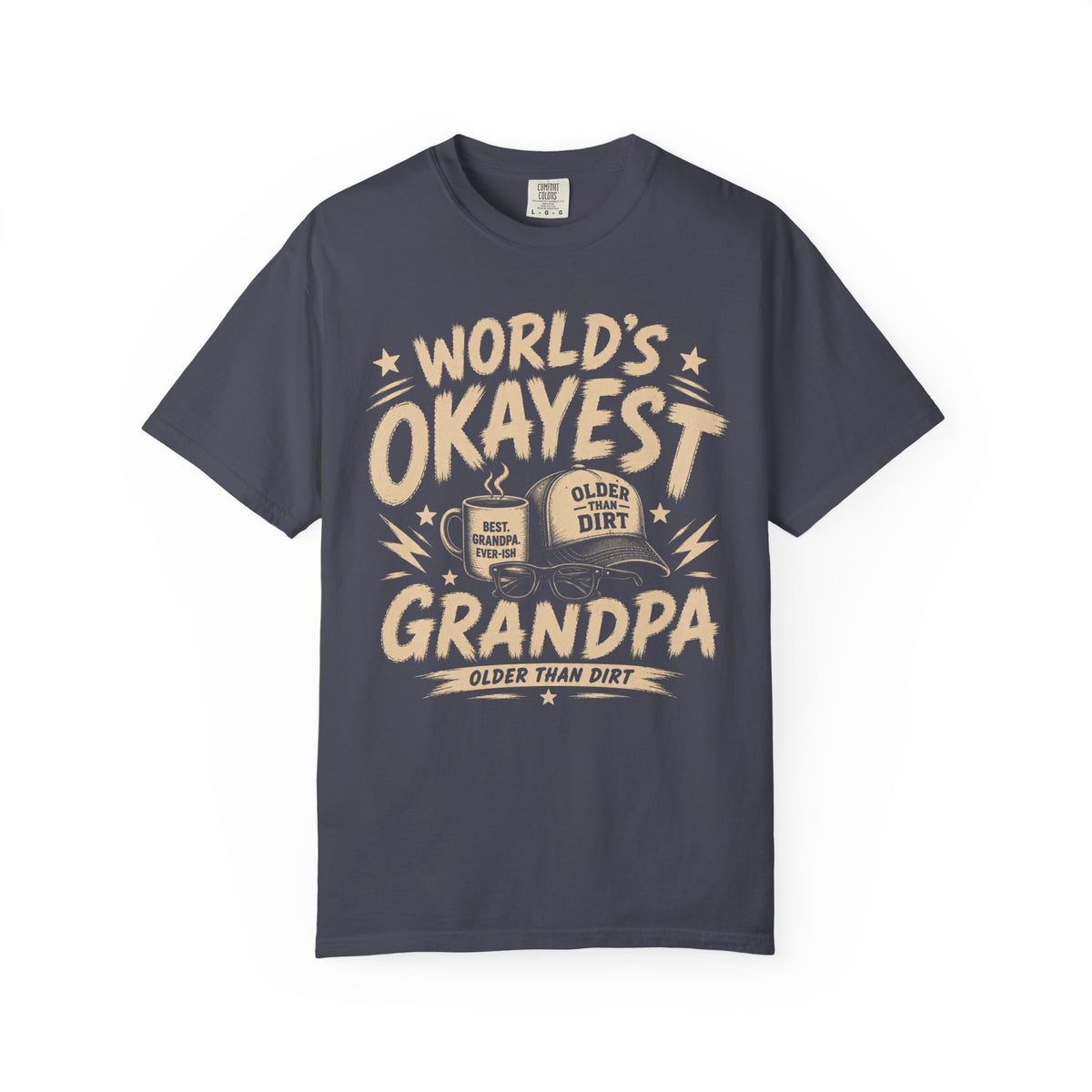 Worlds Okayest Grandpa Text