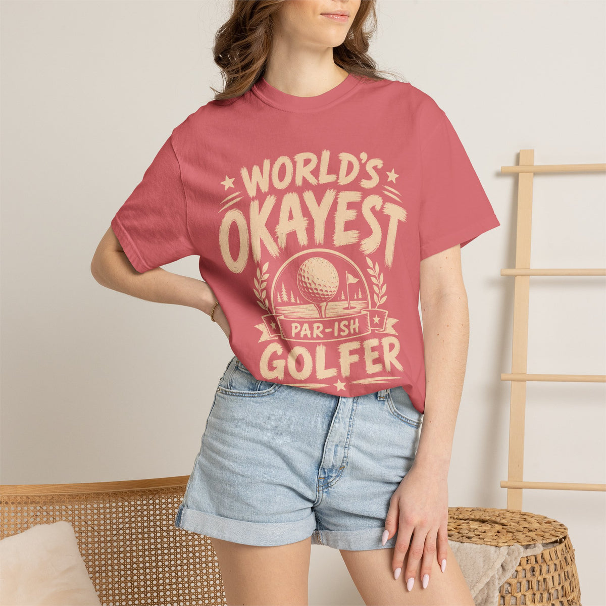 Worlds Okayest Golfer Text