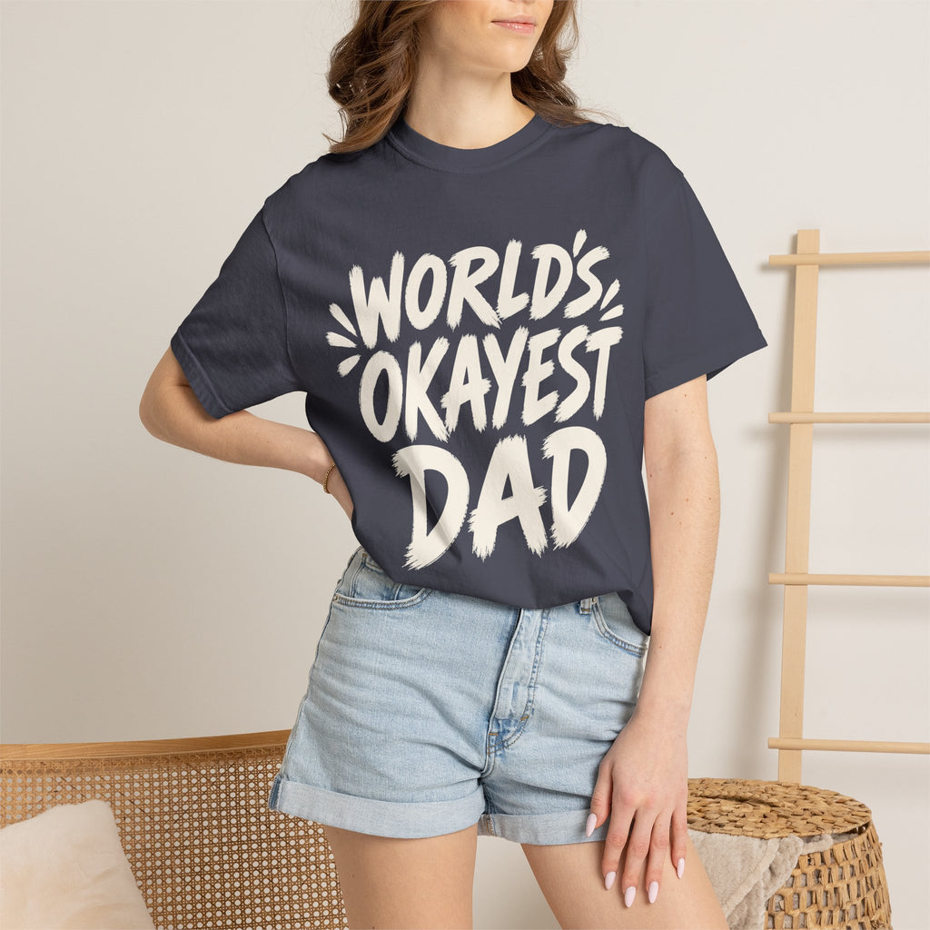 Worlds Okayest Dad Text