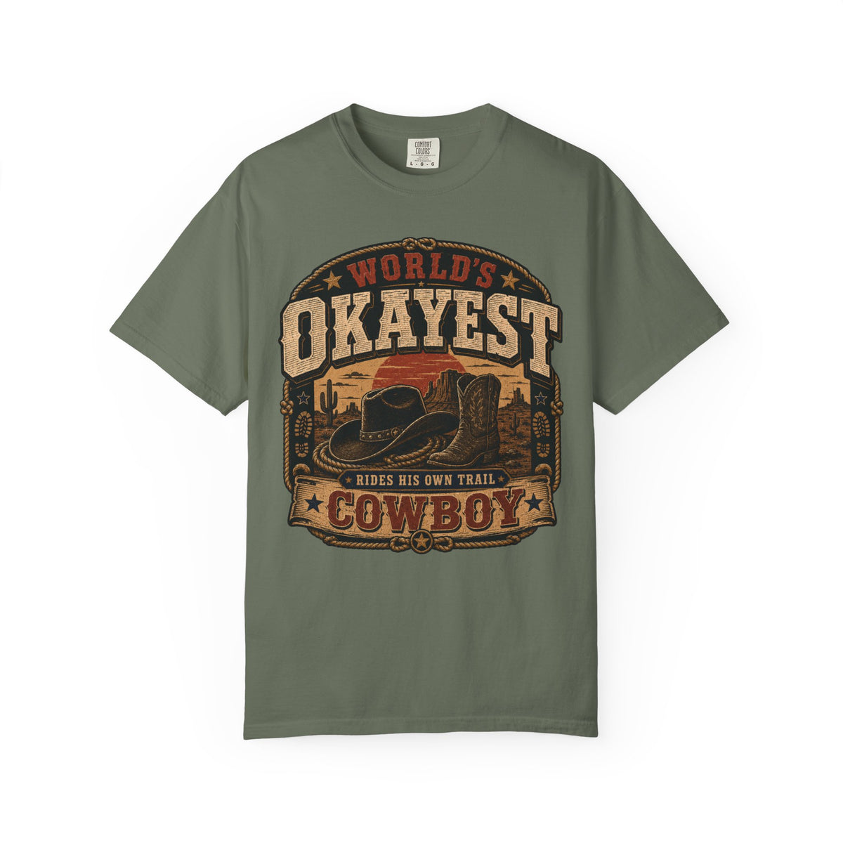 Worlds Okayest Cowboy Sunset