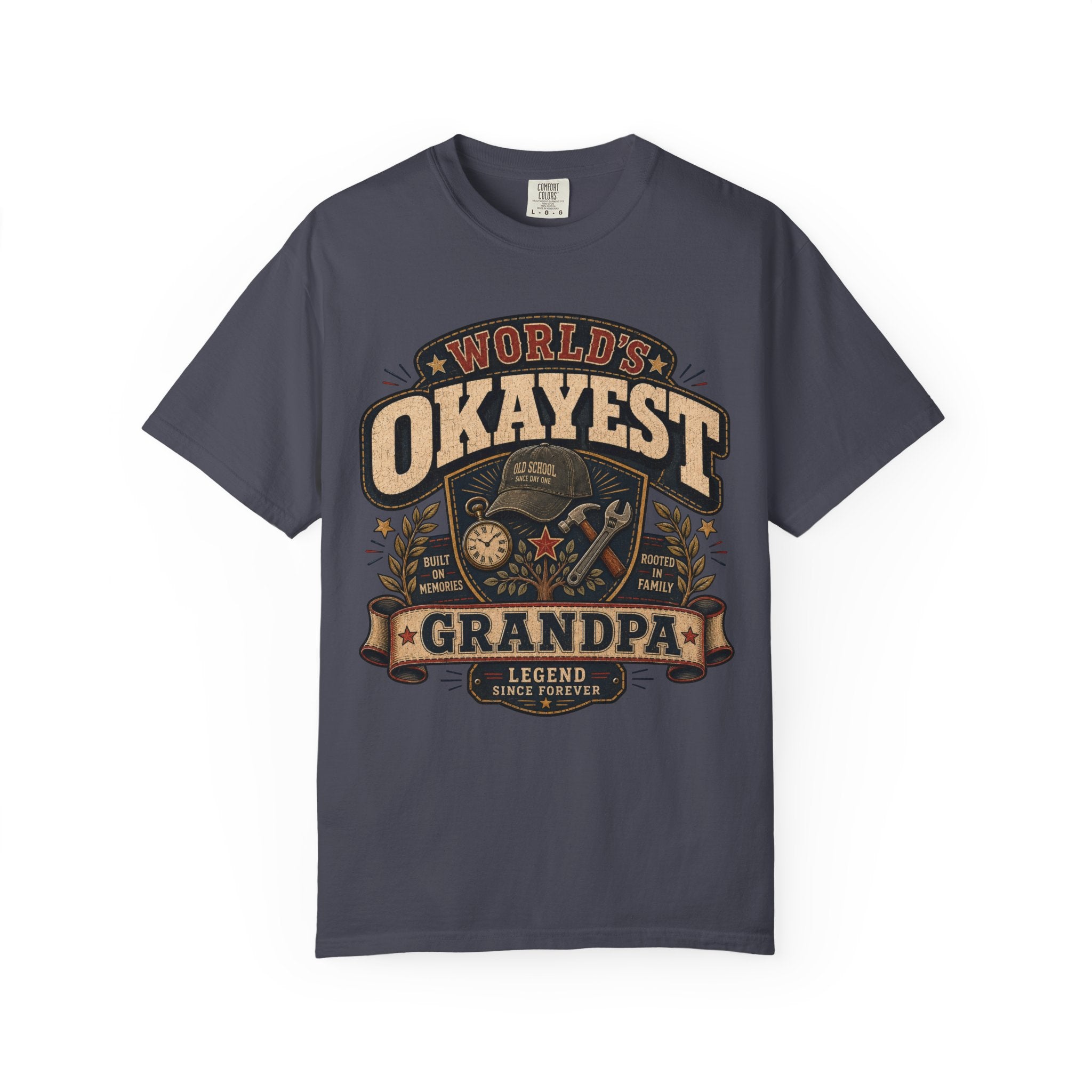 Worlds Okayest Grandpa Badge