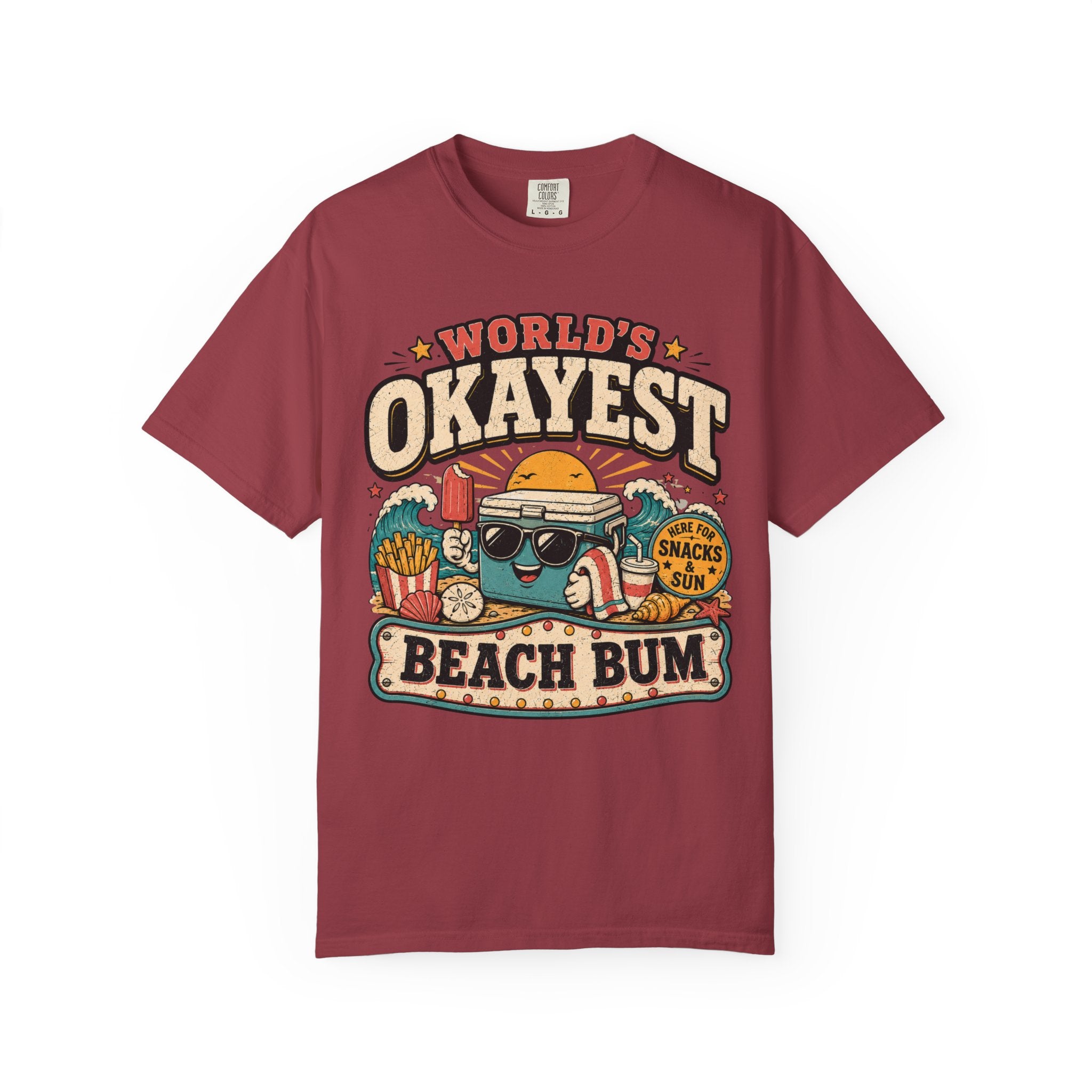 Worlds Okayest Beach Bum Cooler