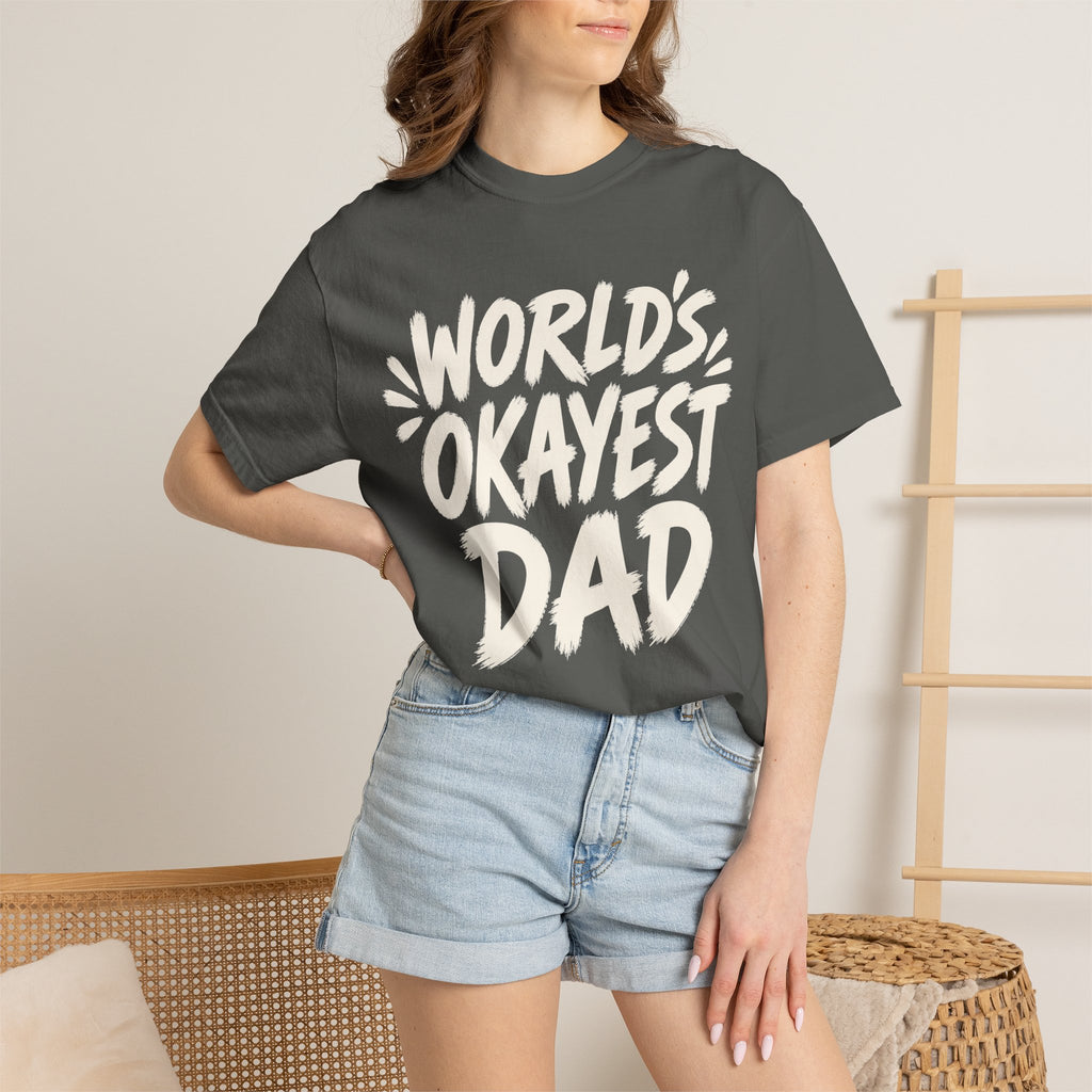 Worlds Okayest Dad Text