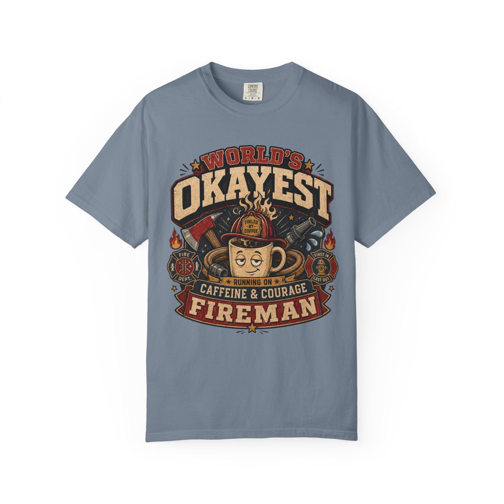 Worlds Okayest Fireman Coffee Cup