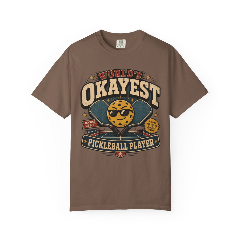 Worlds Okayest Pickleball Player Yellow