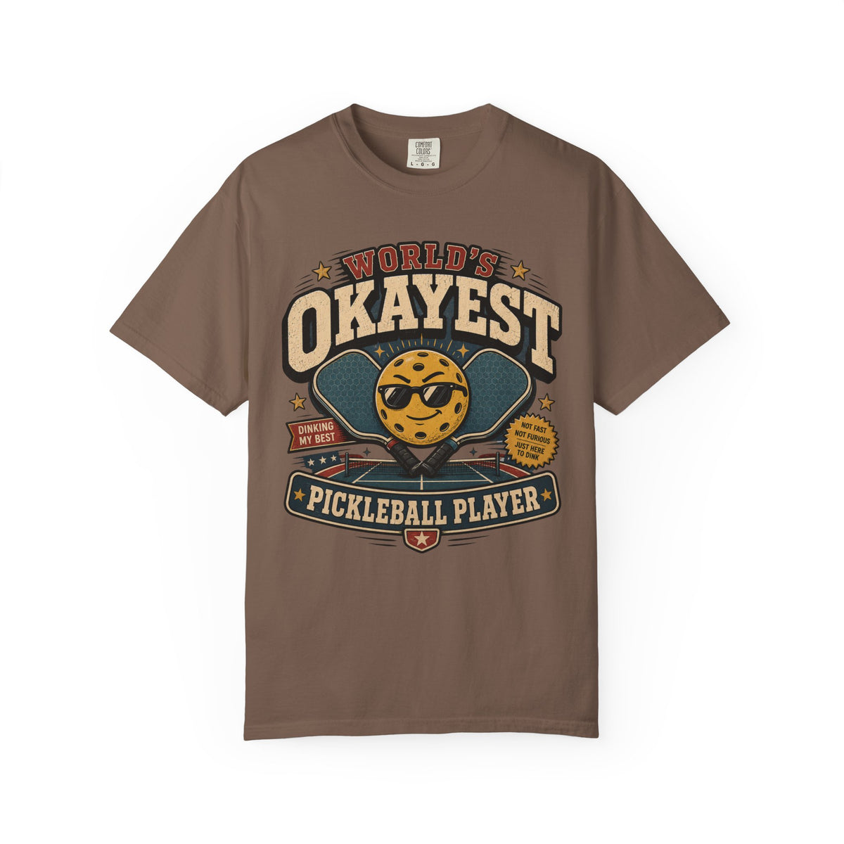 Worlds Okayest Pickleball Player Yellow