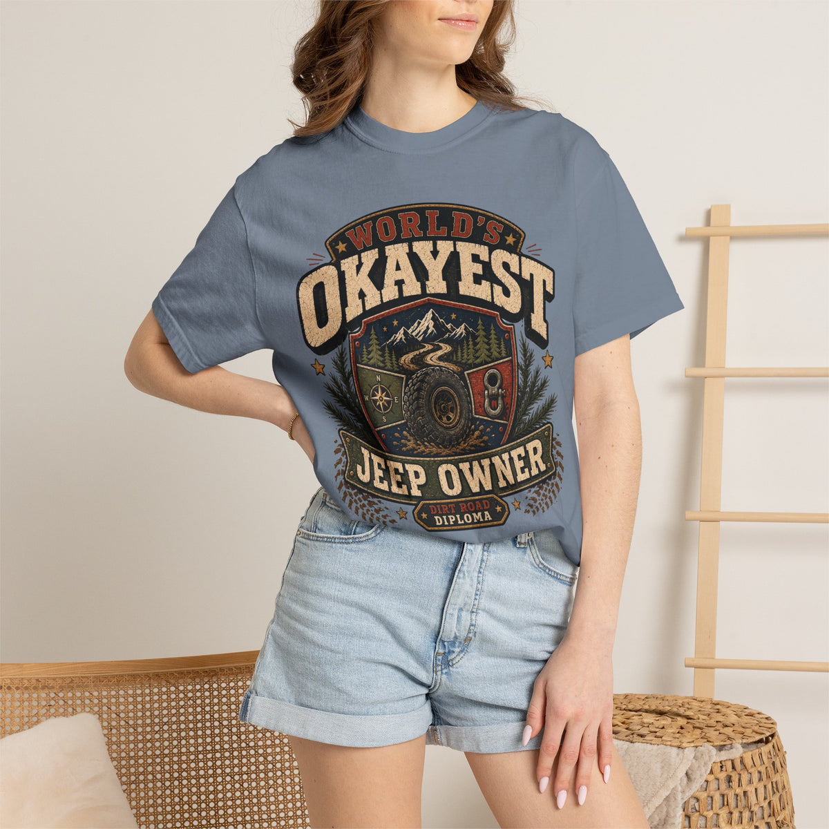Worlds Okayest Jeep Owner Badge