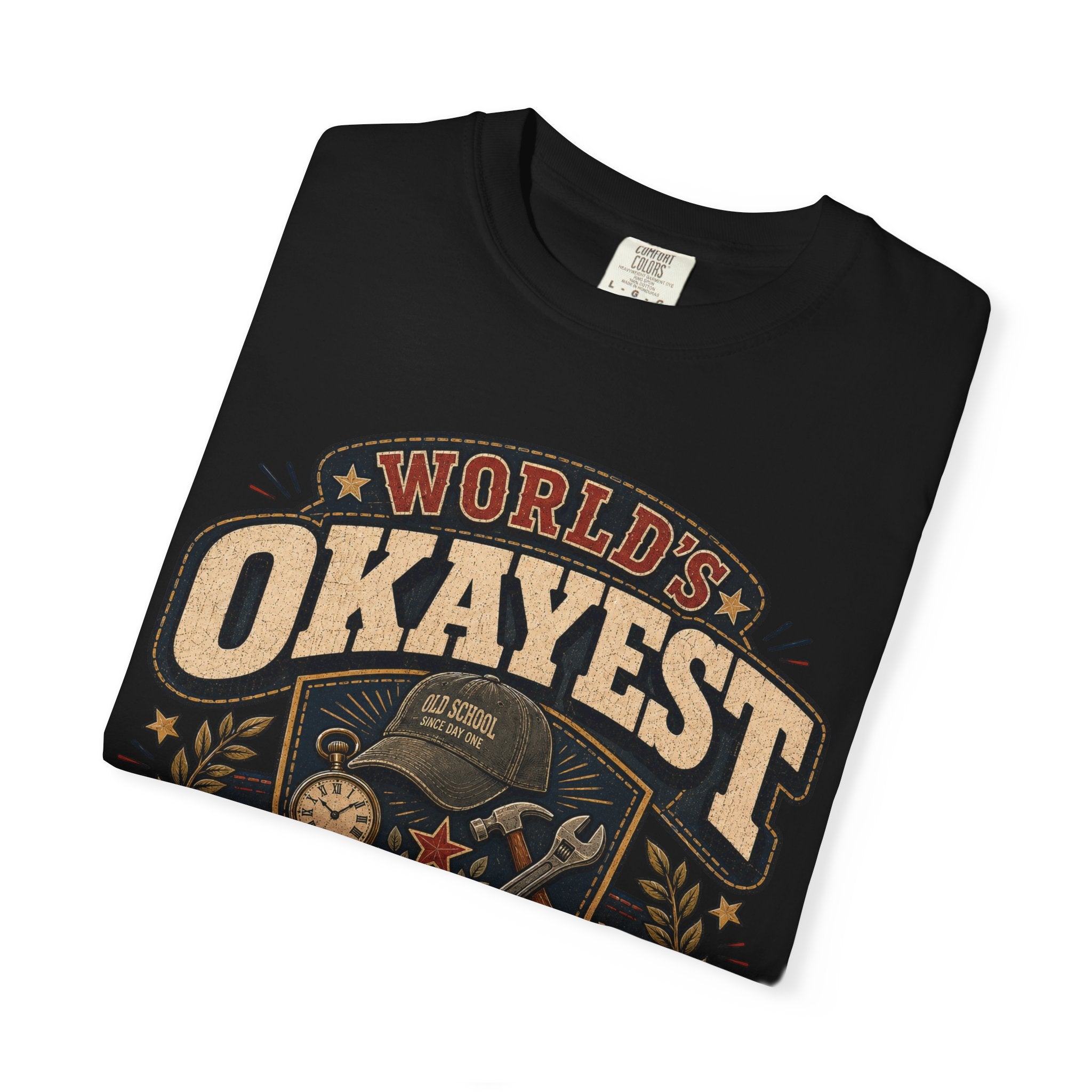 Worlds Okayest Grandpa Badge