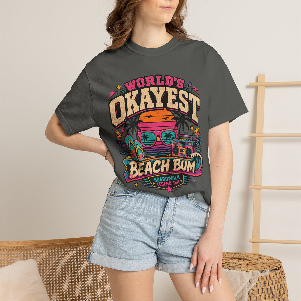 Worlds Okayest Beach Bum 80's