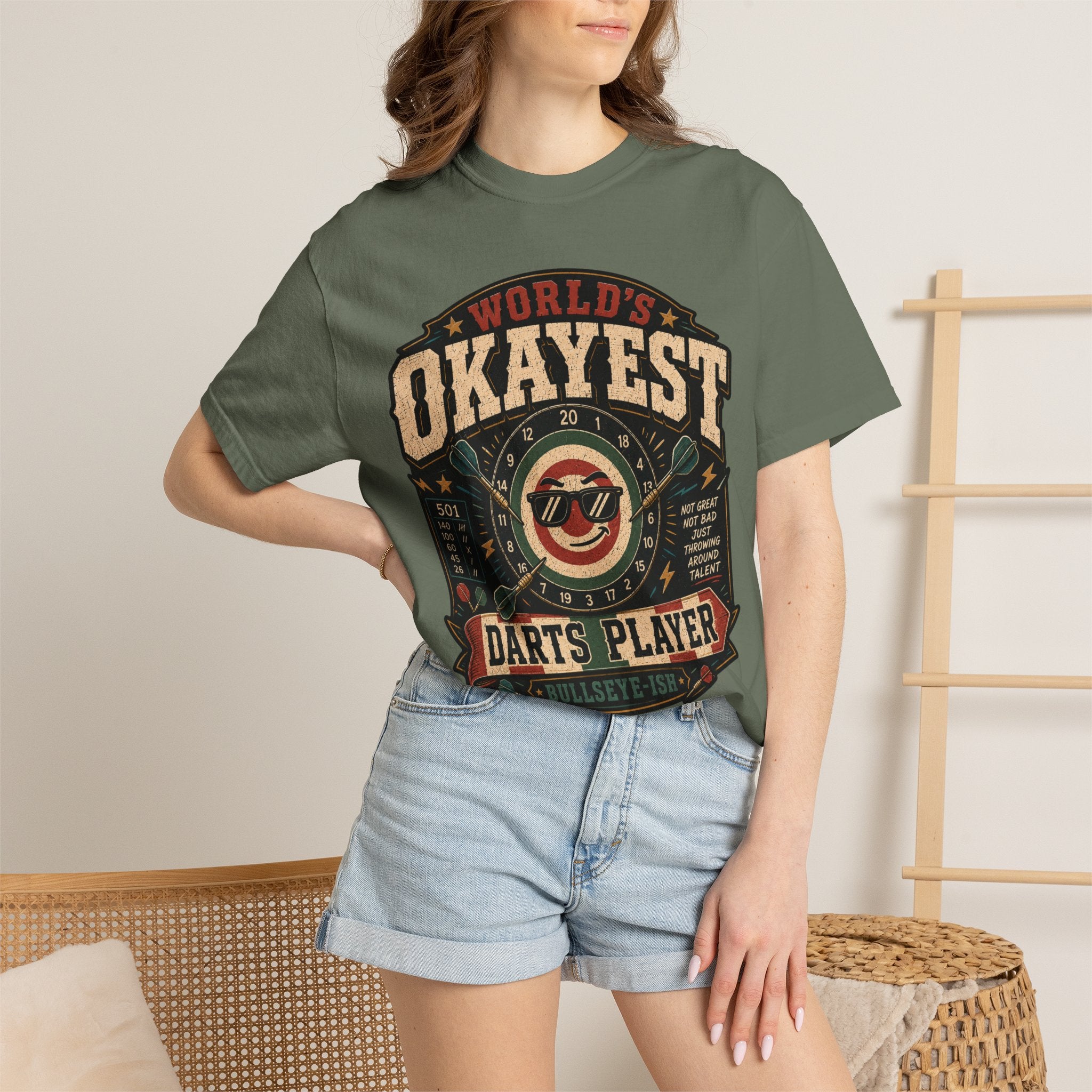 Worlds Okayest Darts Player Red-Green