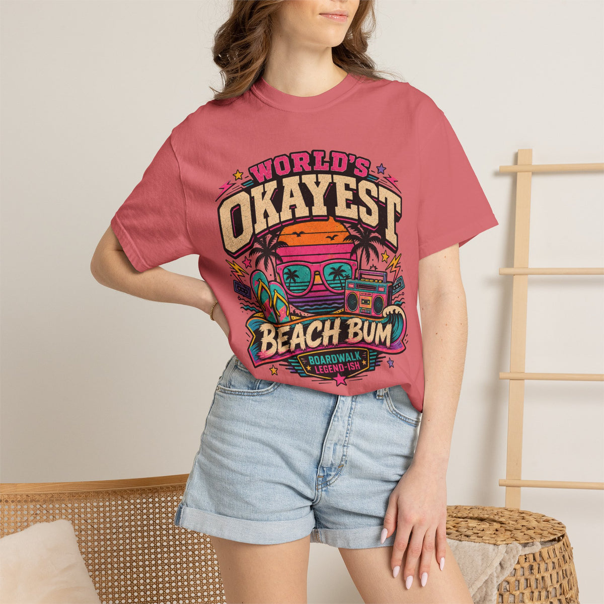 Worlds Okayest Beach Bum 80's