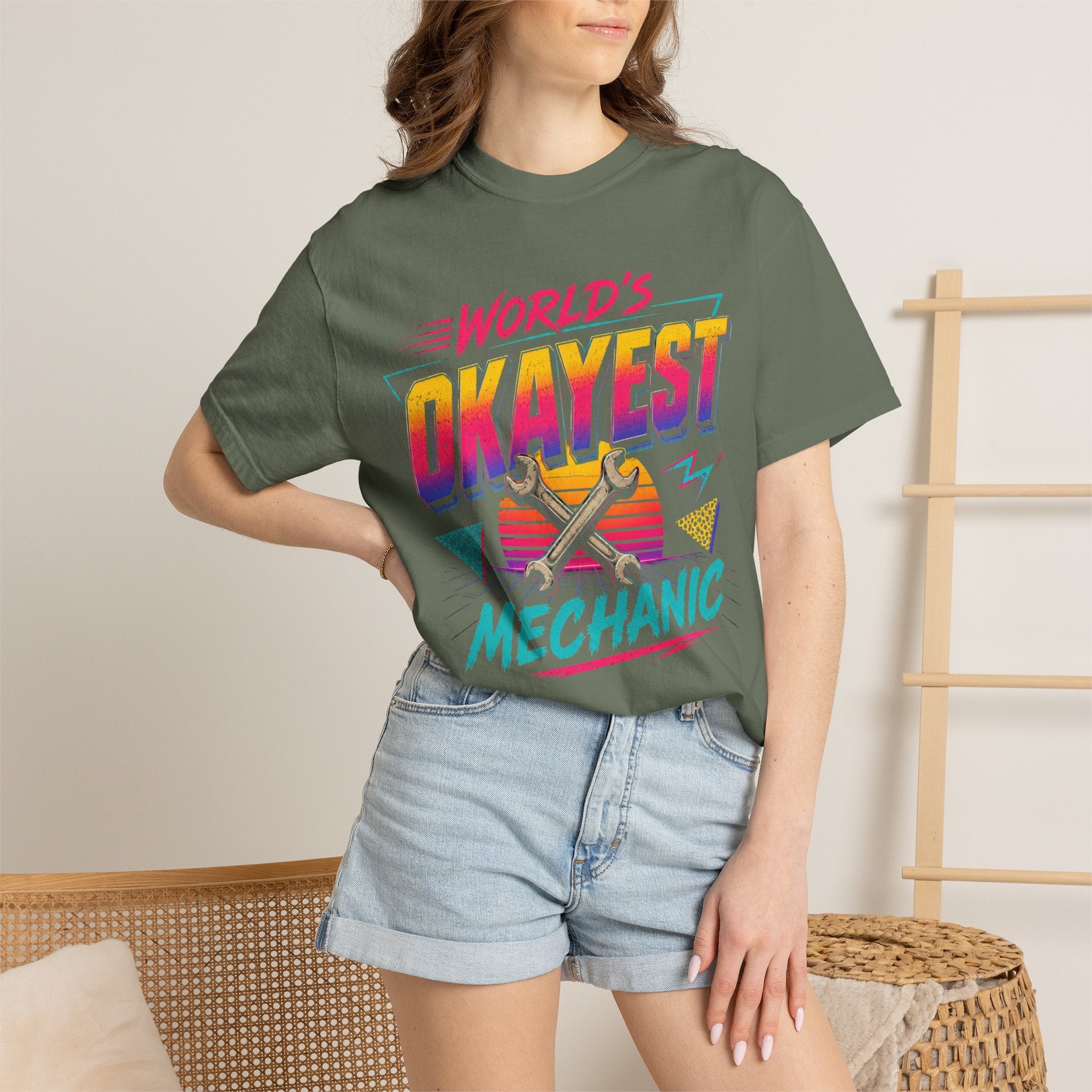 Worlds Okayest Mechanic 80's
