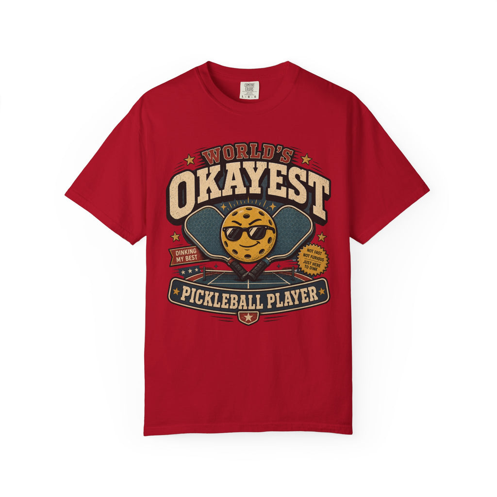 Worlds Okayest Pickleball Player Yellow