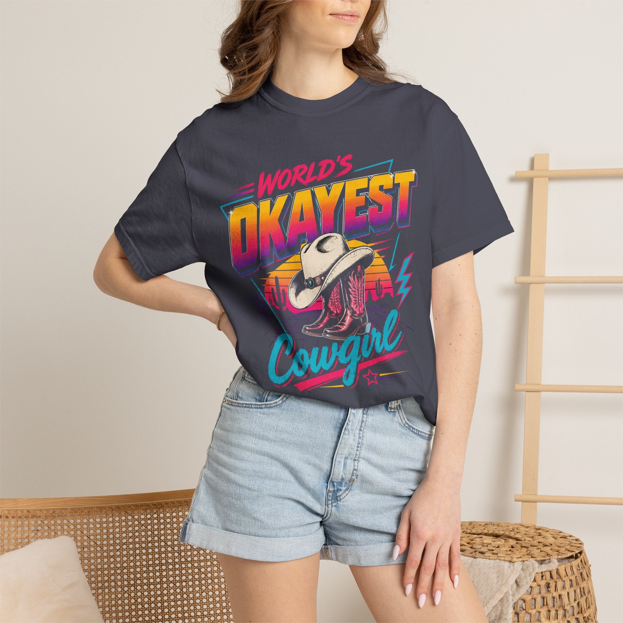 Worlds Okayest Cowgirl 80's