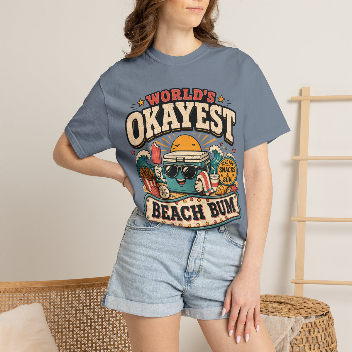Worlds Okayest Beach Bum Cooler