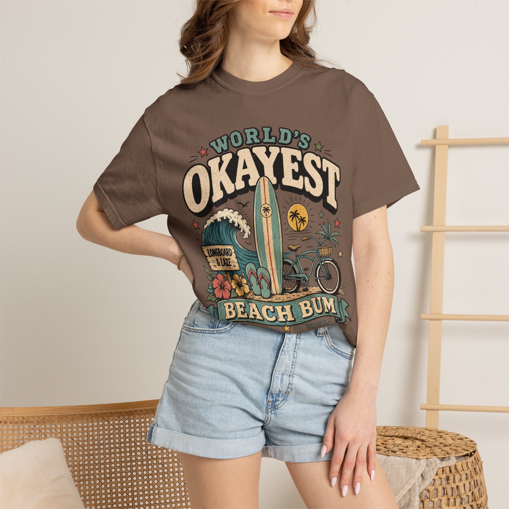 Worlds Okayest Beach Bum Longboard