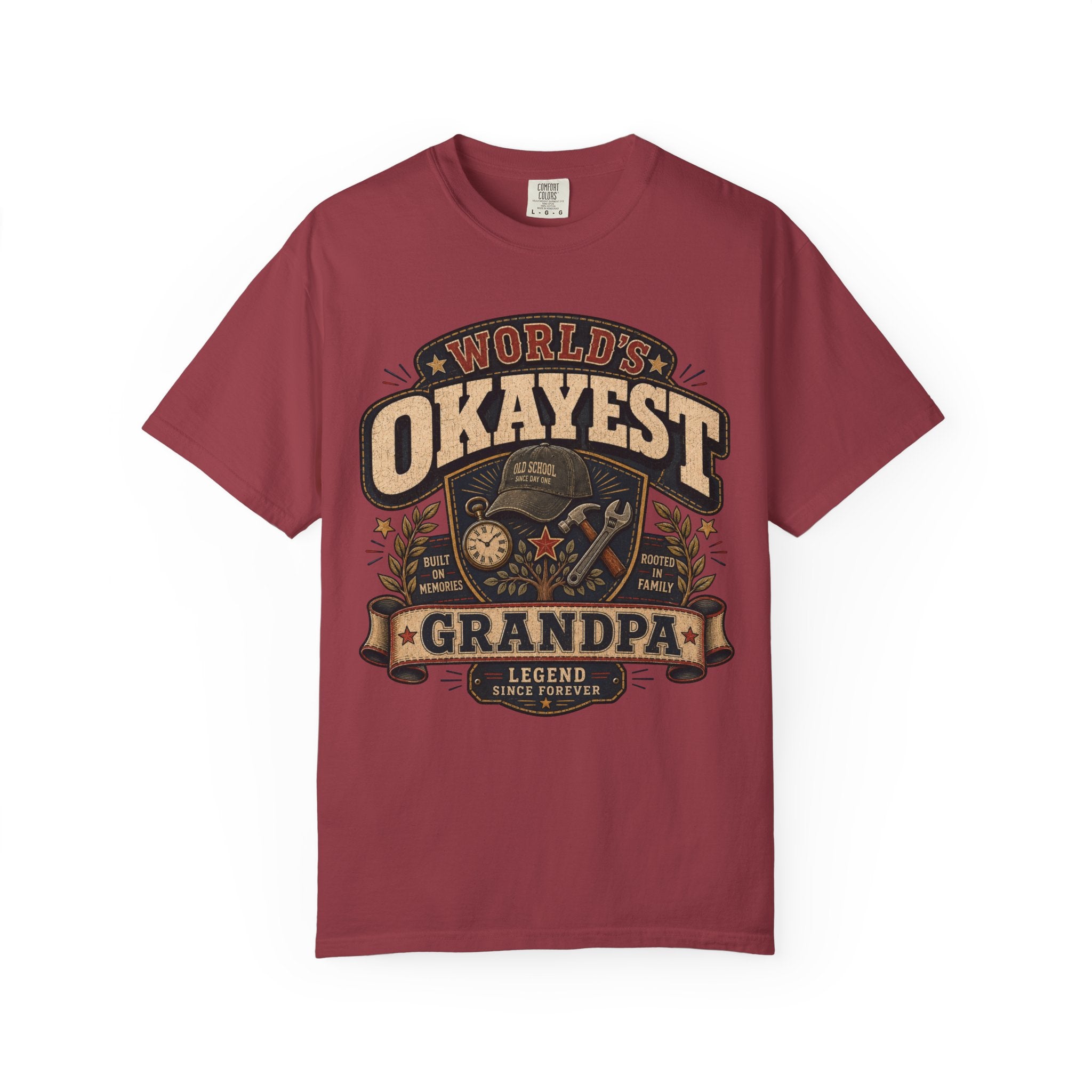 Worlds Okayest Grandpa Badge