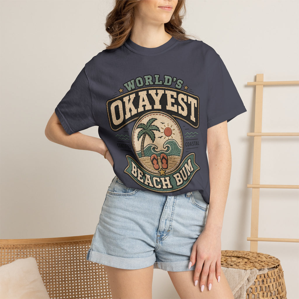 Worlds Okayest Beach Bum Patch