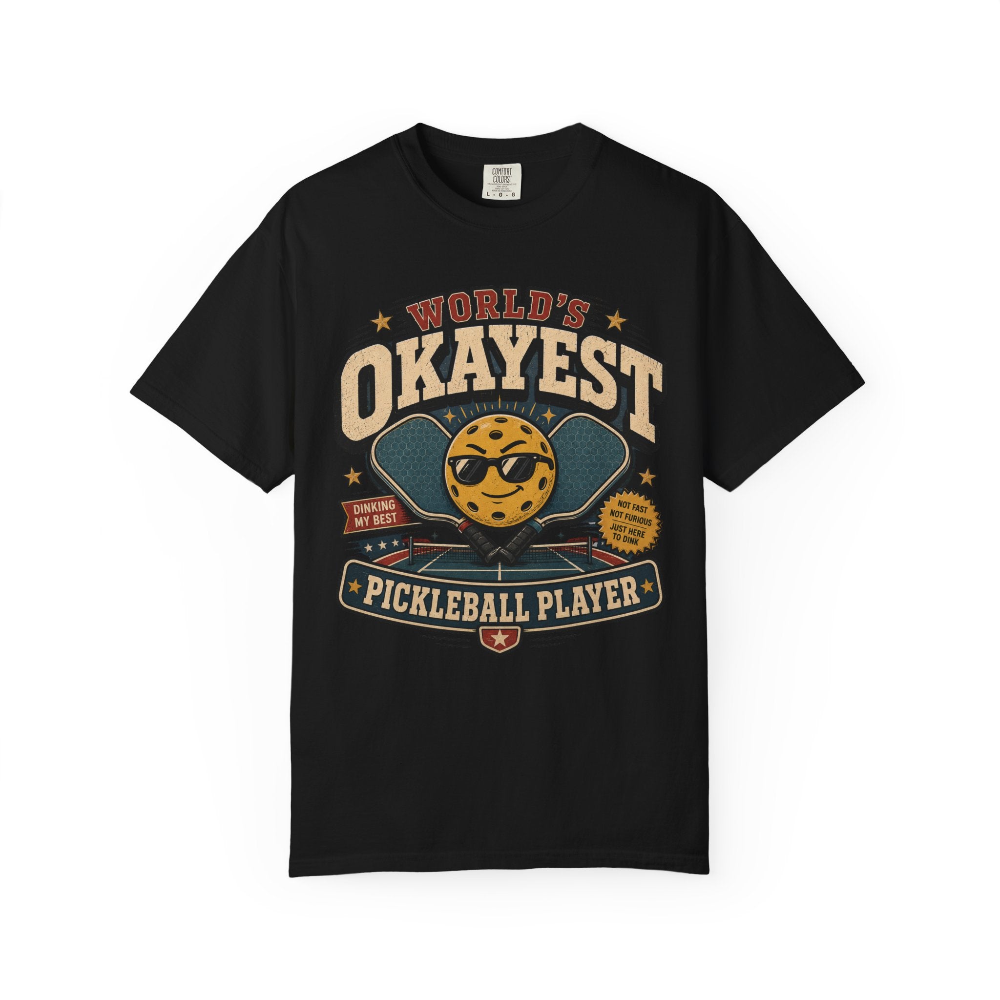 Worlds Okayest Pickleball Player Yellow