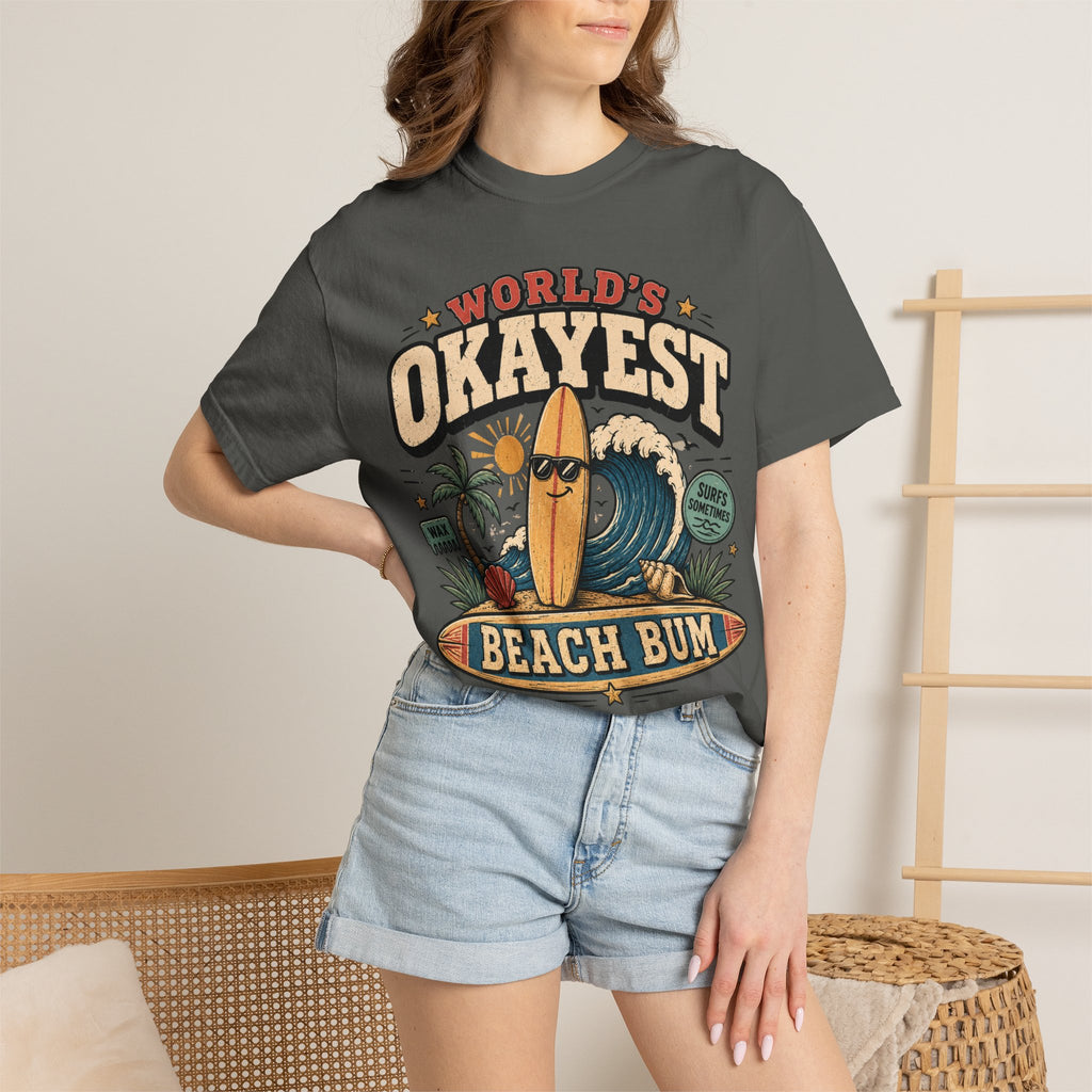 Worlds Okayest Beach Bum Relaxed Board