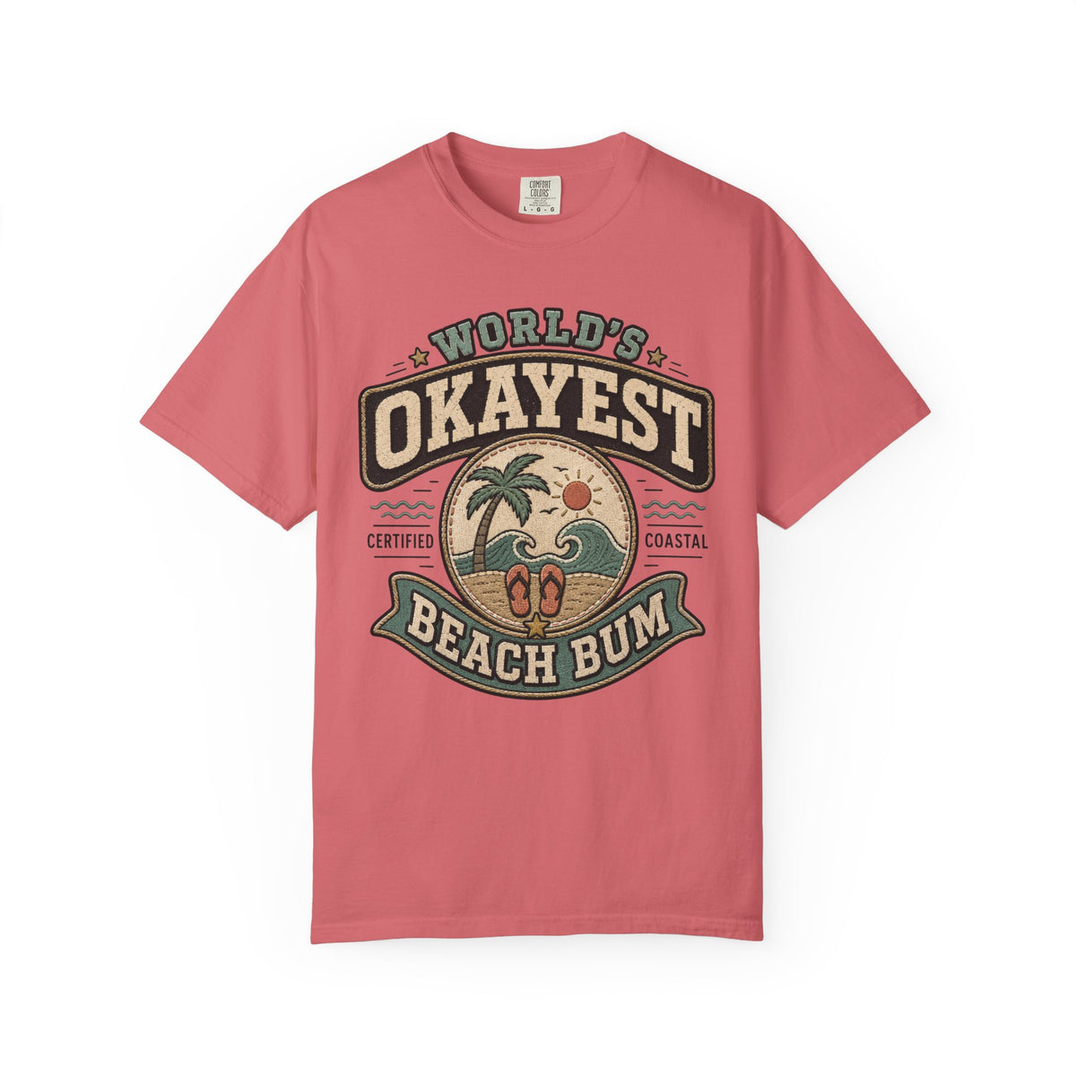 Worlds Okayest Beach Bum Patch